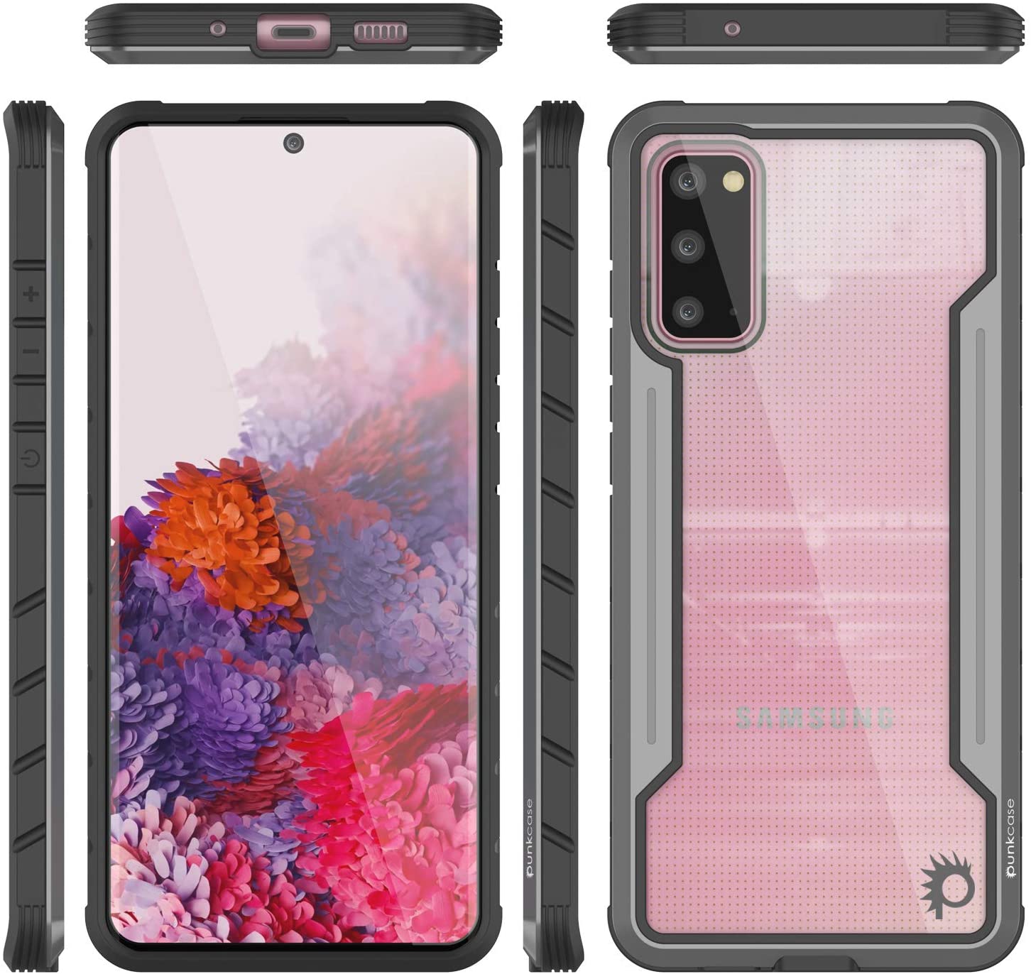 Punkcase S20 ravenger Case Protective Military Grade Multilayer Cover [Grey-Black]