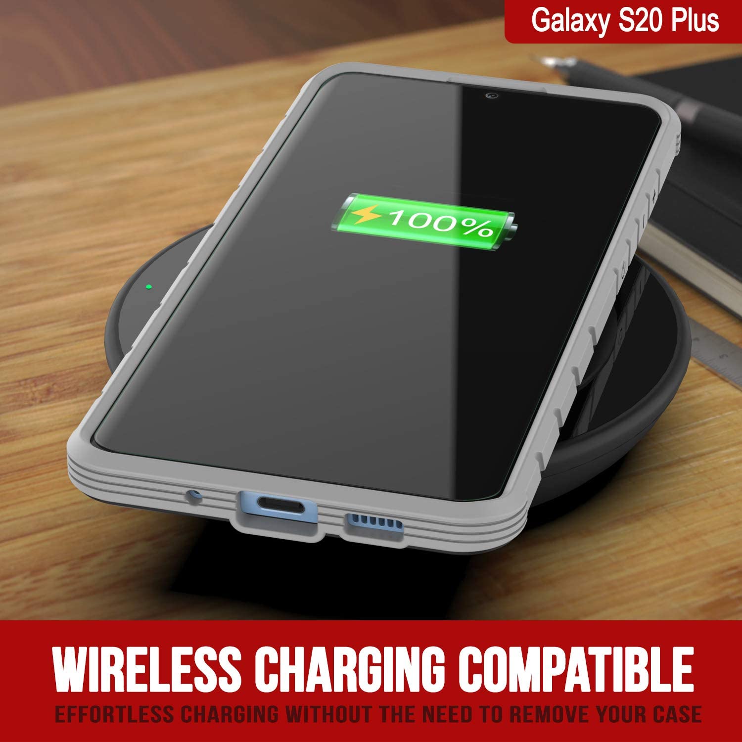 Punkcase S20+ Plus ravenger Case Protective Military Grade Multilayer Cover [Rainbow]