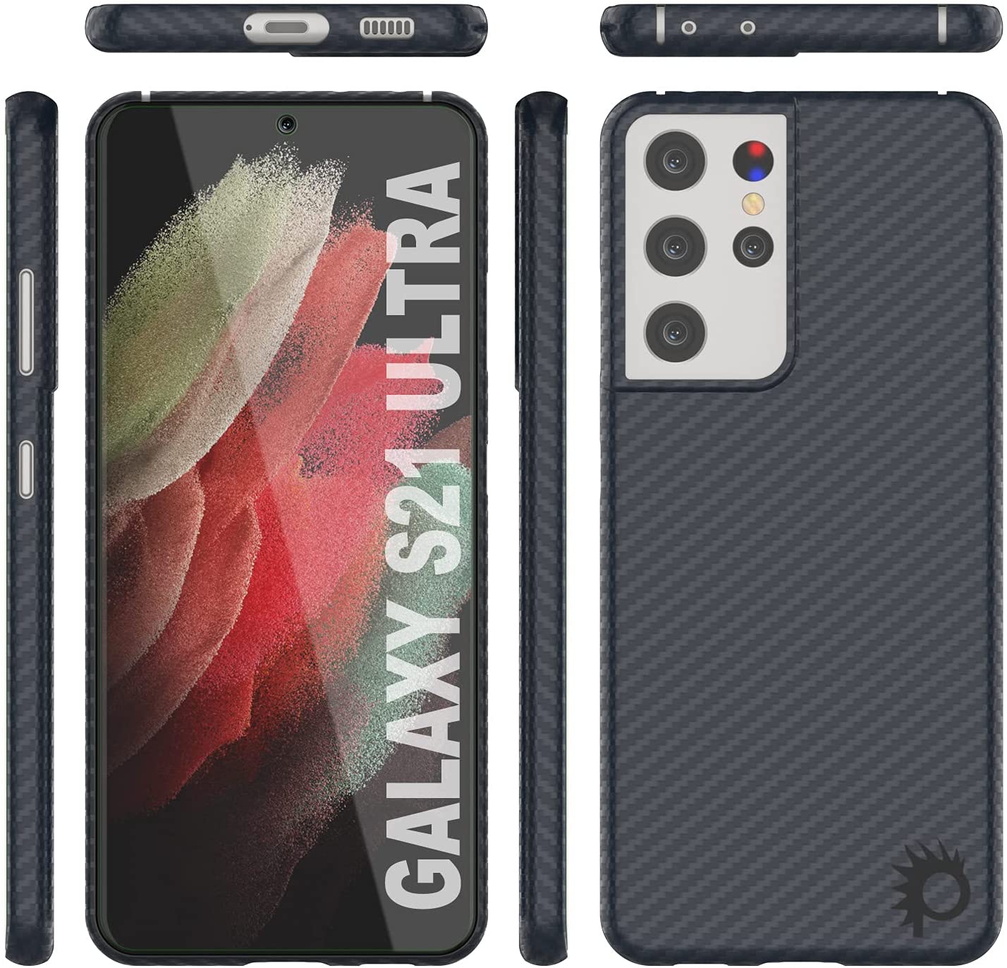 Punkcase S21 Ultra Carbon Fiber Case [AramidShield Series] Ultra Slim & Light Kevlar