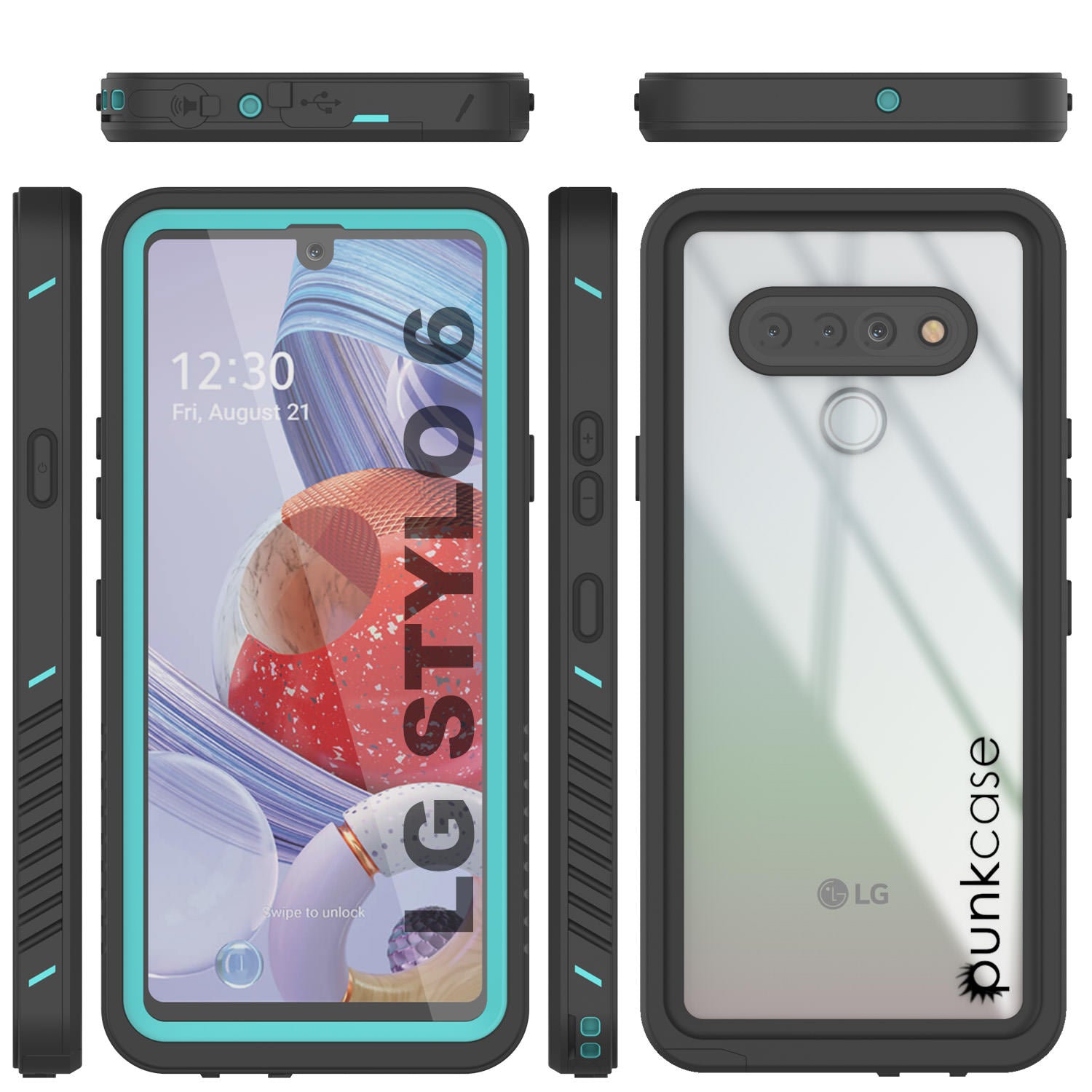 Punkcase Stylo 6 Waterproof Case [Extreme Series] Armor Cover for LG Stylo 6 [Teal]