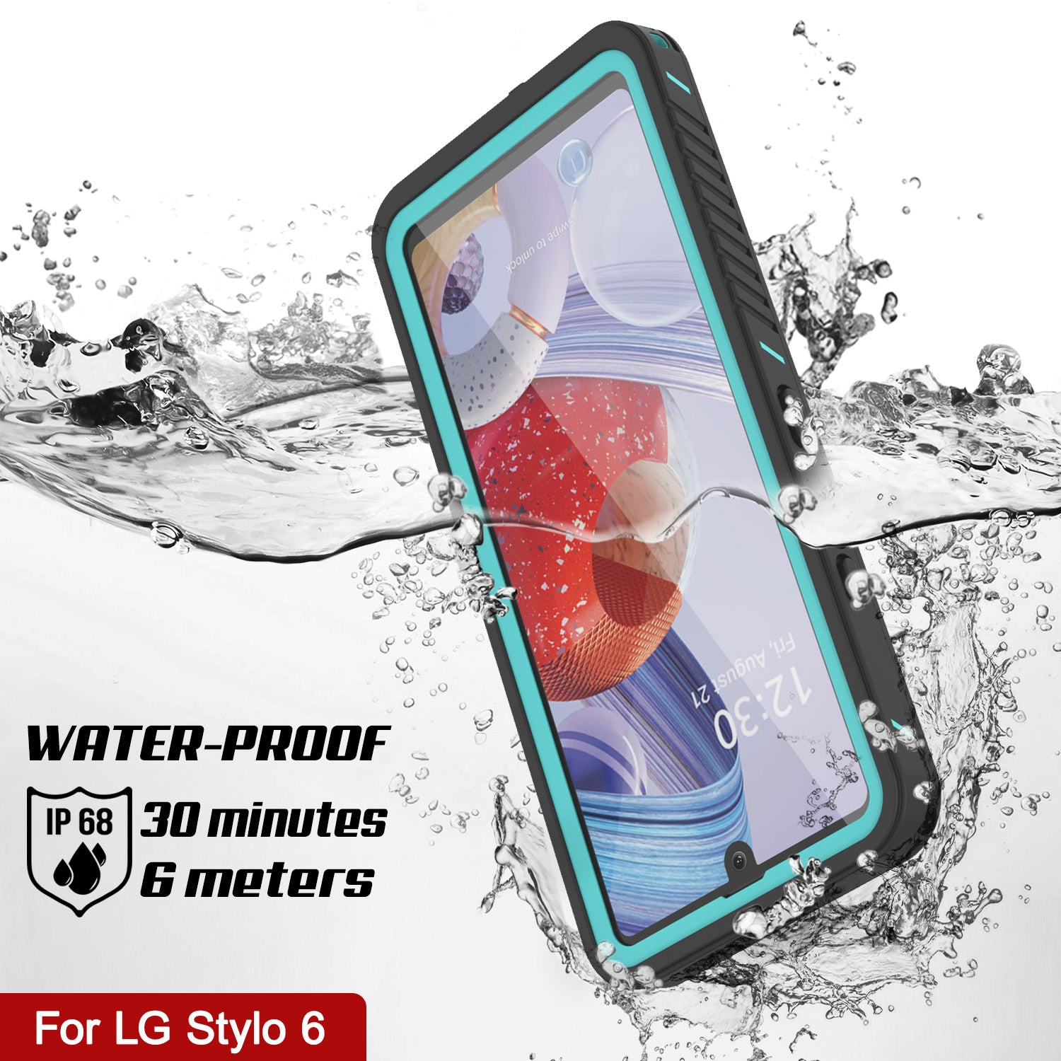 Punkcase Stylo 6 Waterproof Case [Extreme Series] Armor Cover for LG Stylo 6 [Teal]