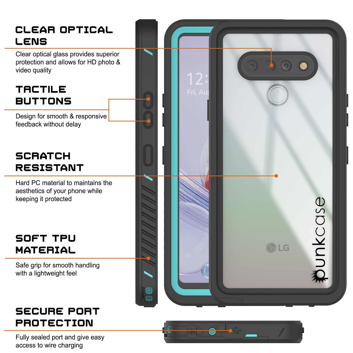 Punkcase Stylo 6 Waterproof Case [Extreme Series] Armor Cover for LG Stylo 6 [Teal]