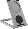 Punkcase Universal Magnetic Wireless Desk Charger Stand [Silver]