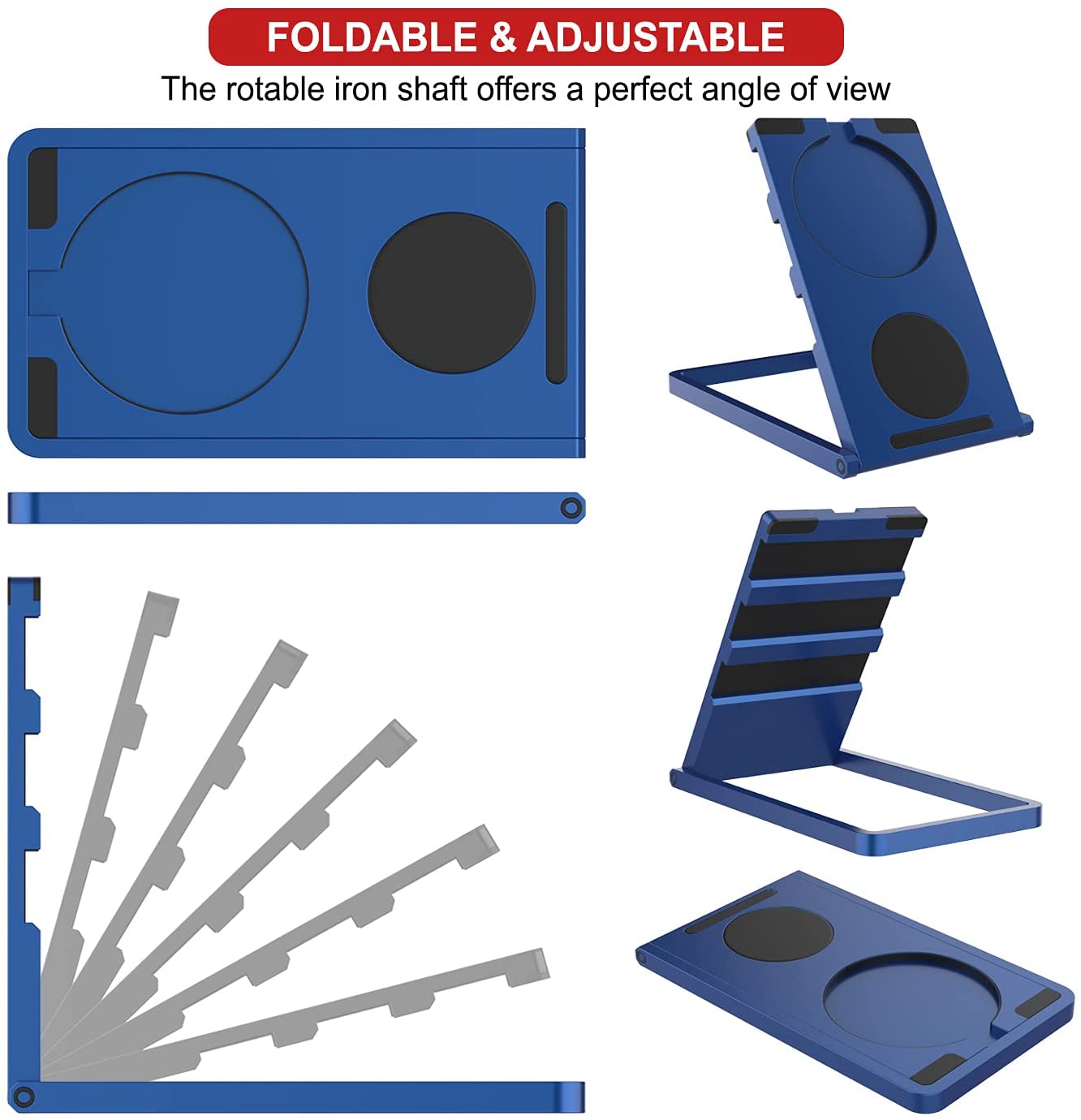 Punkcase Universal Magnetic Wireless Desk Charger Stand [Blue]