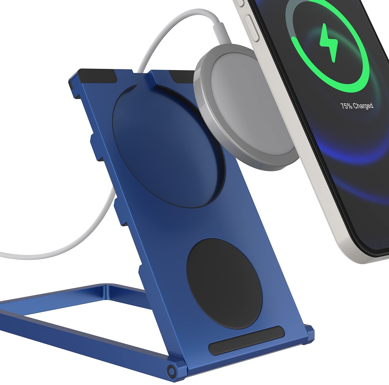 Punkcase Universal Magnetic Wireless Desk Charger Stand [Blue]