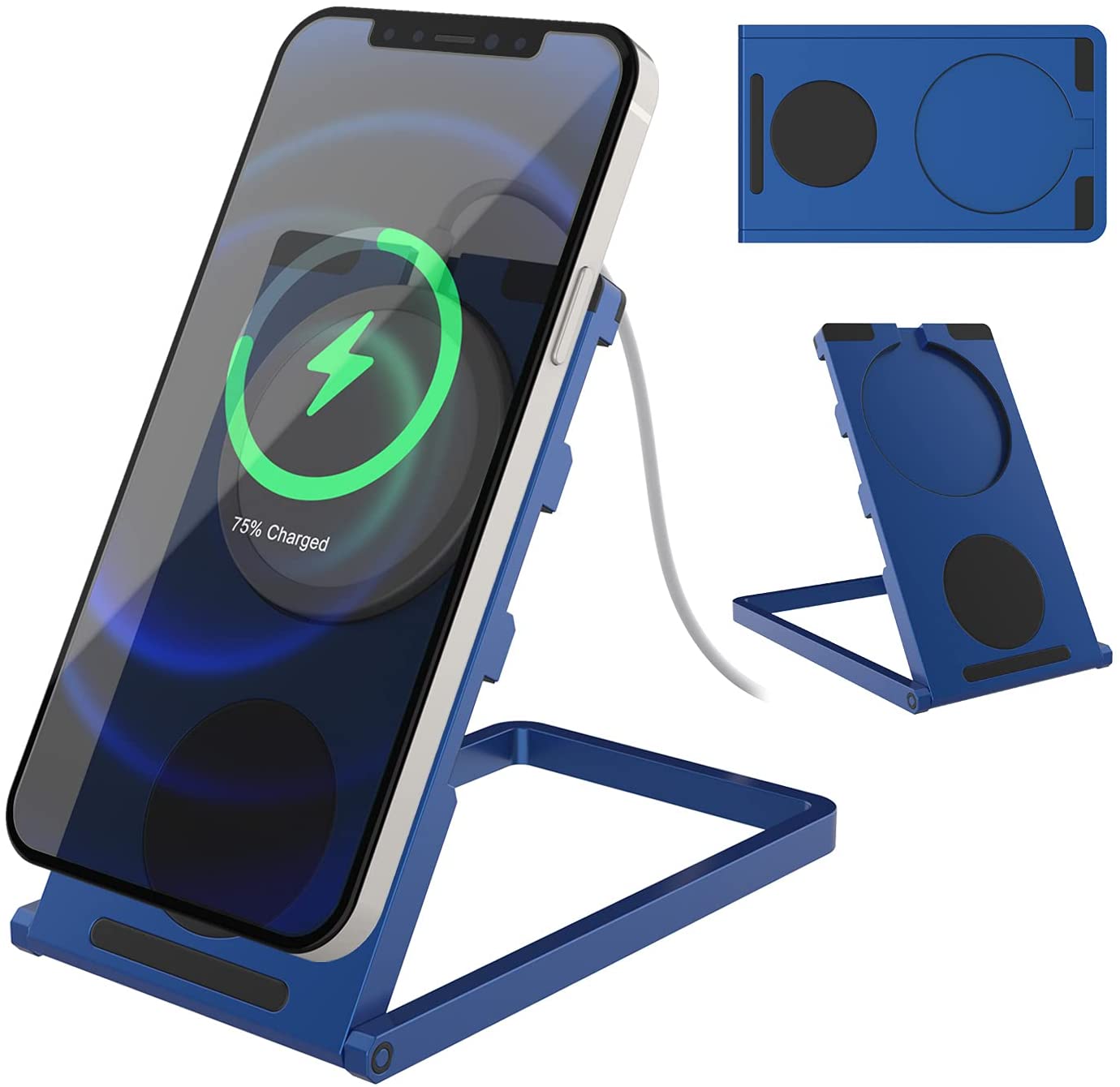 Punkcase Universal Magnetic Wireless Desk Charger Stand [Blue]