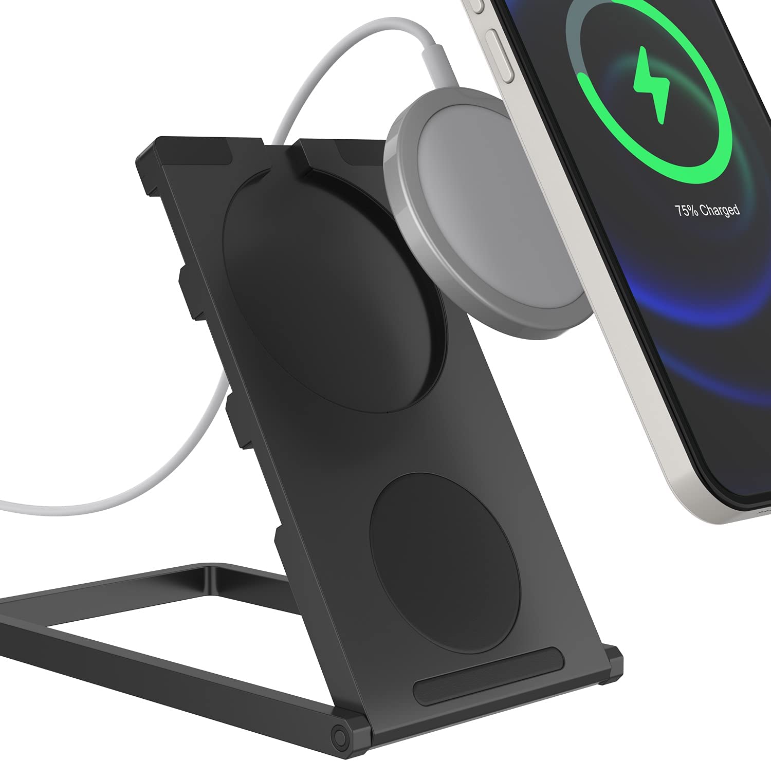 Punkcase Universal Magnetic Wireless Desk Charger Stand [Black]