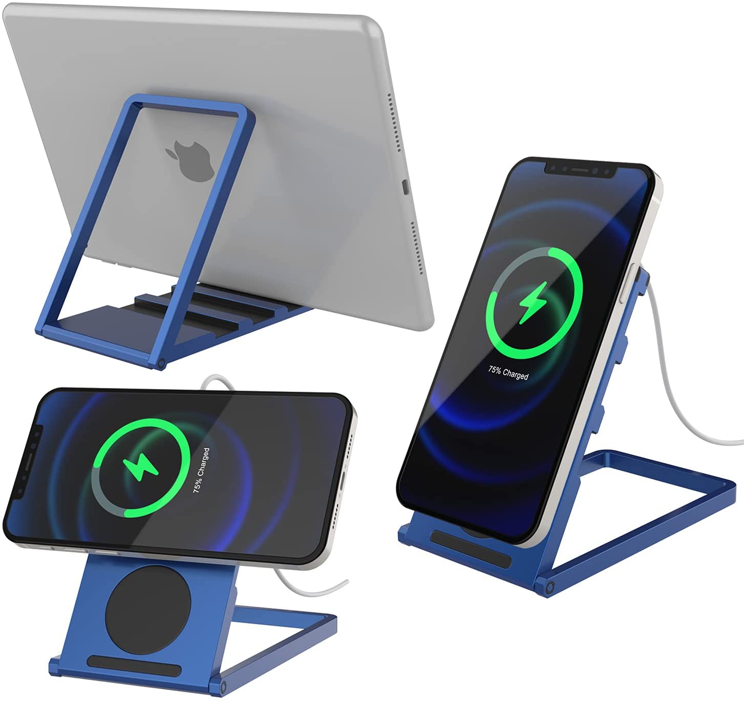 Punkcase Universal Magnetic Wireless Desk Charger Stand [Blue]