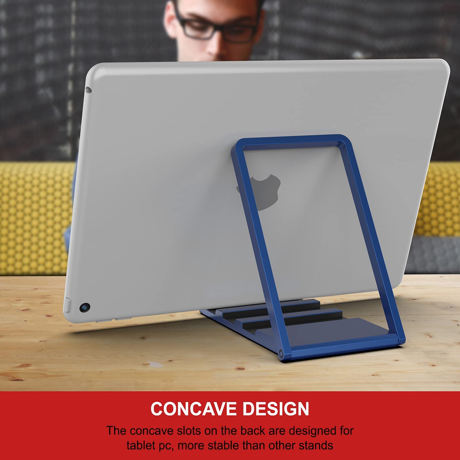 Punkcase Universal Magnetic Wireless Desk Charger Stand [Blue]