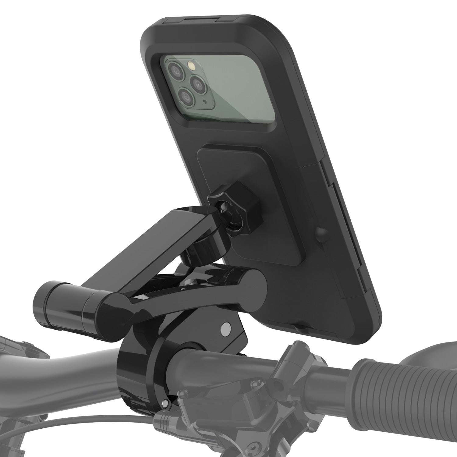 Bike Motorcycle Cell Phone Holder Waterproof 360° Touch Screen Handlebar  Mount