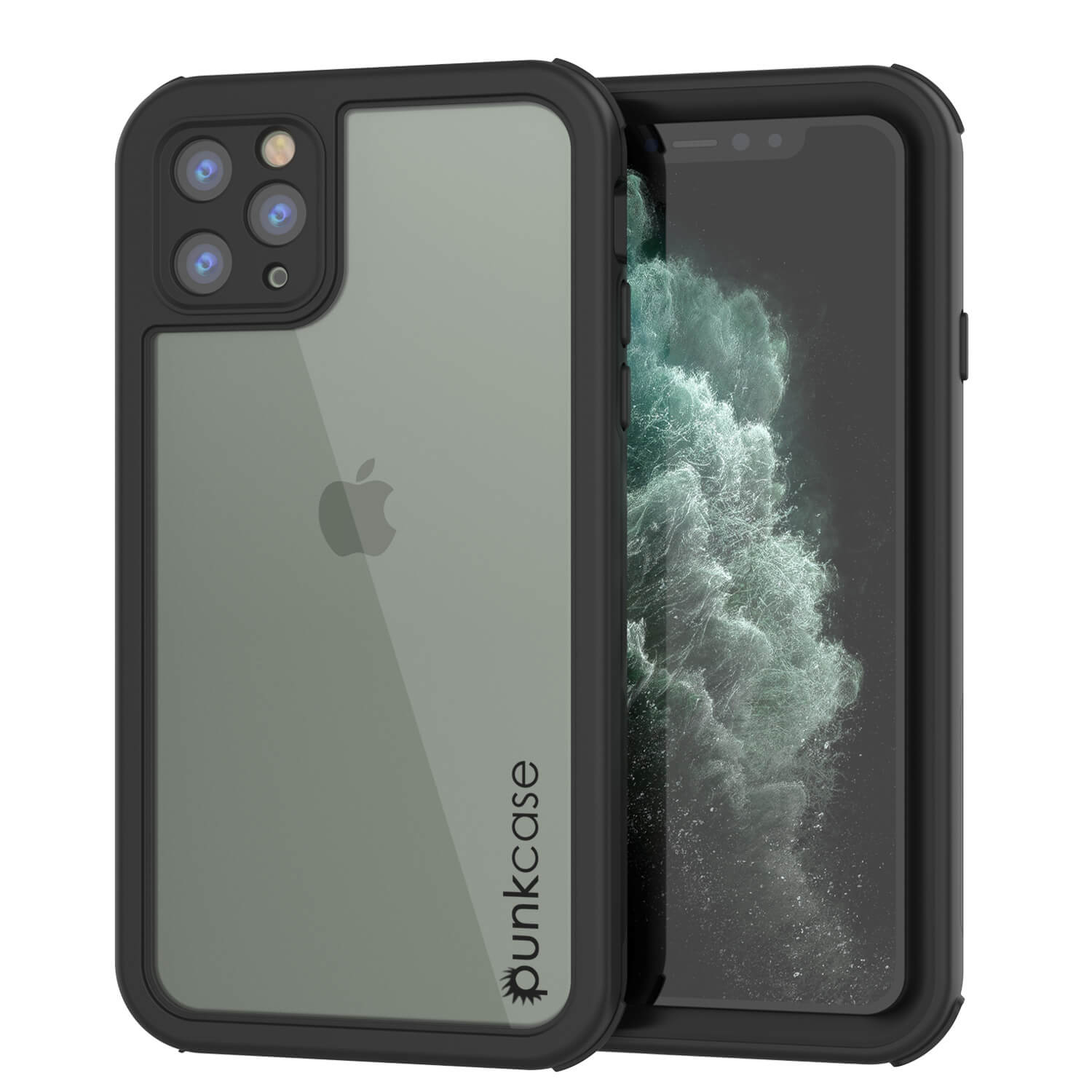 iPhone 11 Pro Max Waterproof IP68 Case, Punkcase [Black] [Rapture Series]  W/Built in Screen Protector