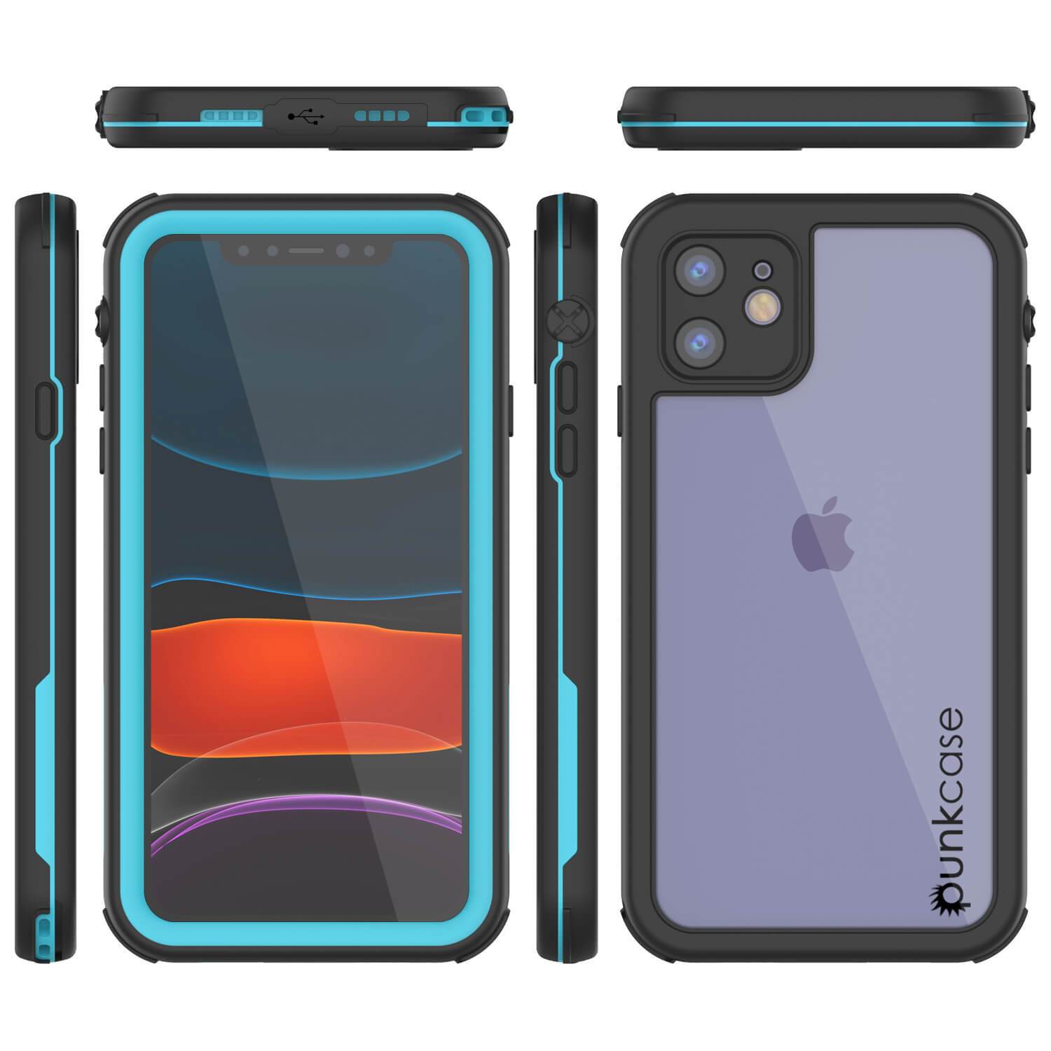 iPhone 8+ Plus Waterproof IP68 Case, Punkcase [Blue] [Rapture Series]  W/Built in Screen Protector