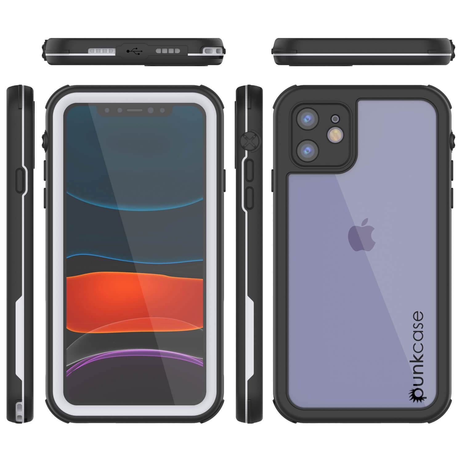 iPhone 7 Waterproof IP68 Case, Punkcase [white] [Rapture Series]  W/Built in Screen Protector