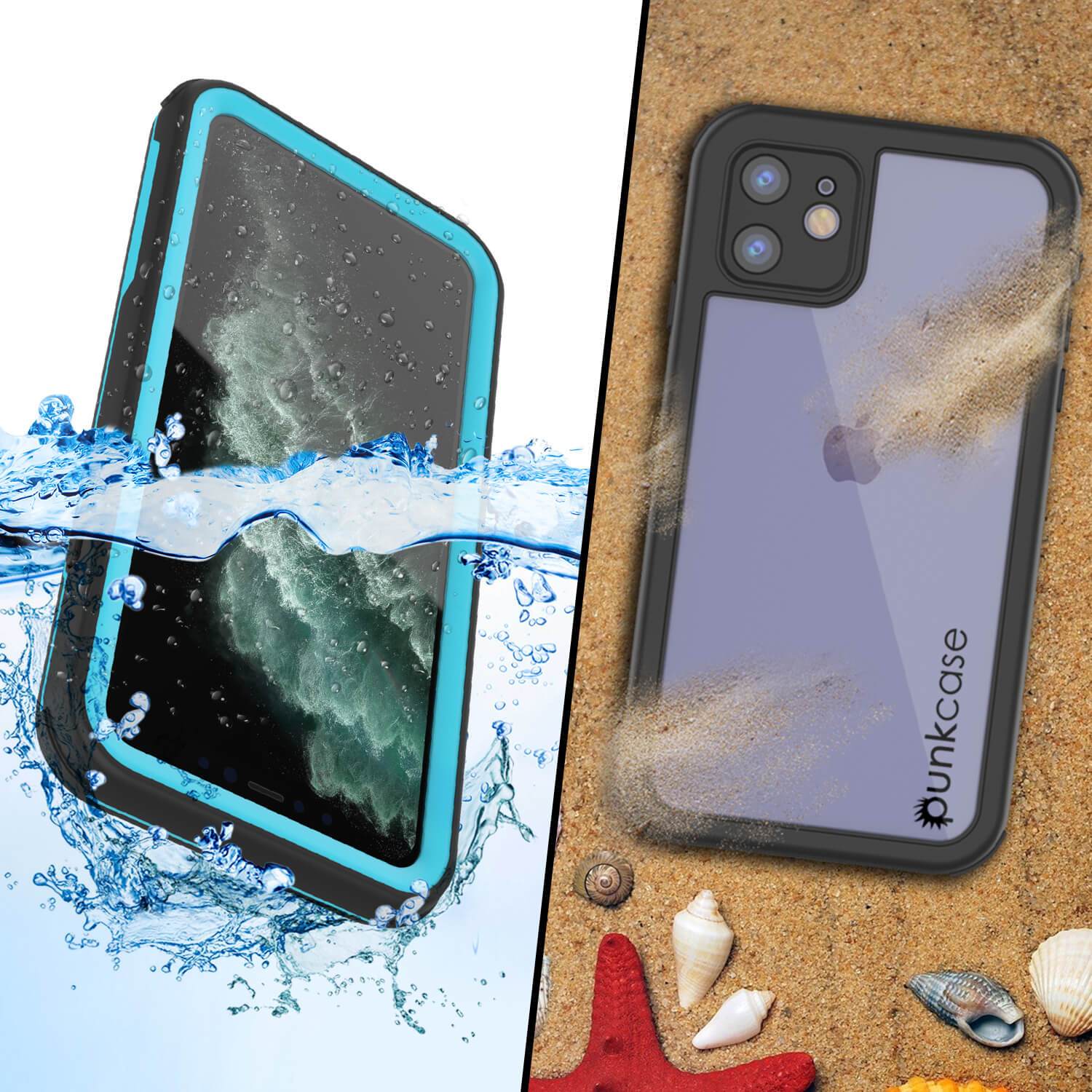 iPhone SE 2020 (4.7") Waterproof IP68 Case, Punkcase [Blue] [Rapture Series]  W/Built in Screen Protector