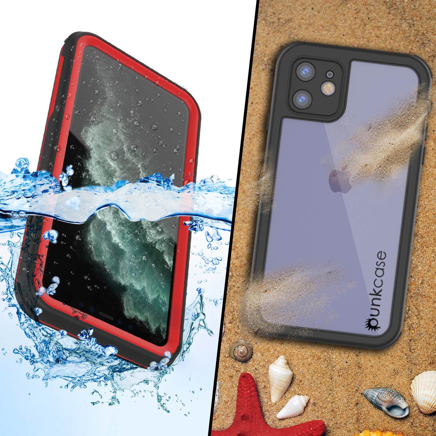 iPhone 7+ Plus Waterproof IP68 Case, Punkcase [red] [Rapture Series]  W/Built in Screen Protector