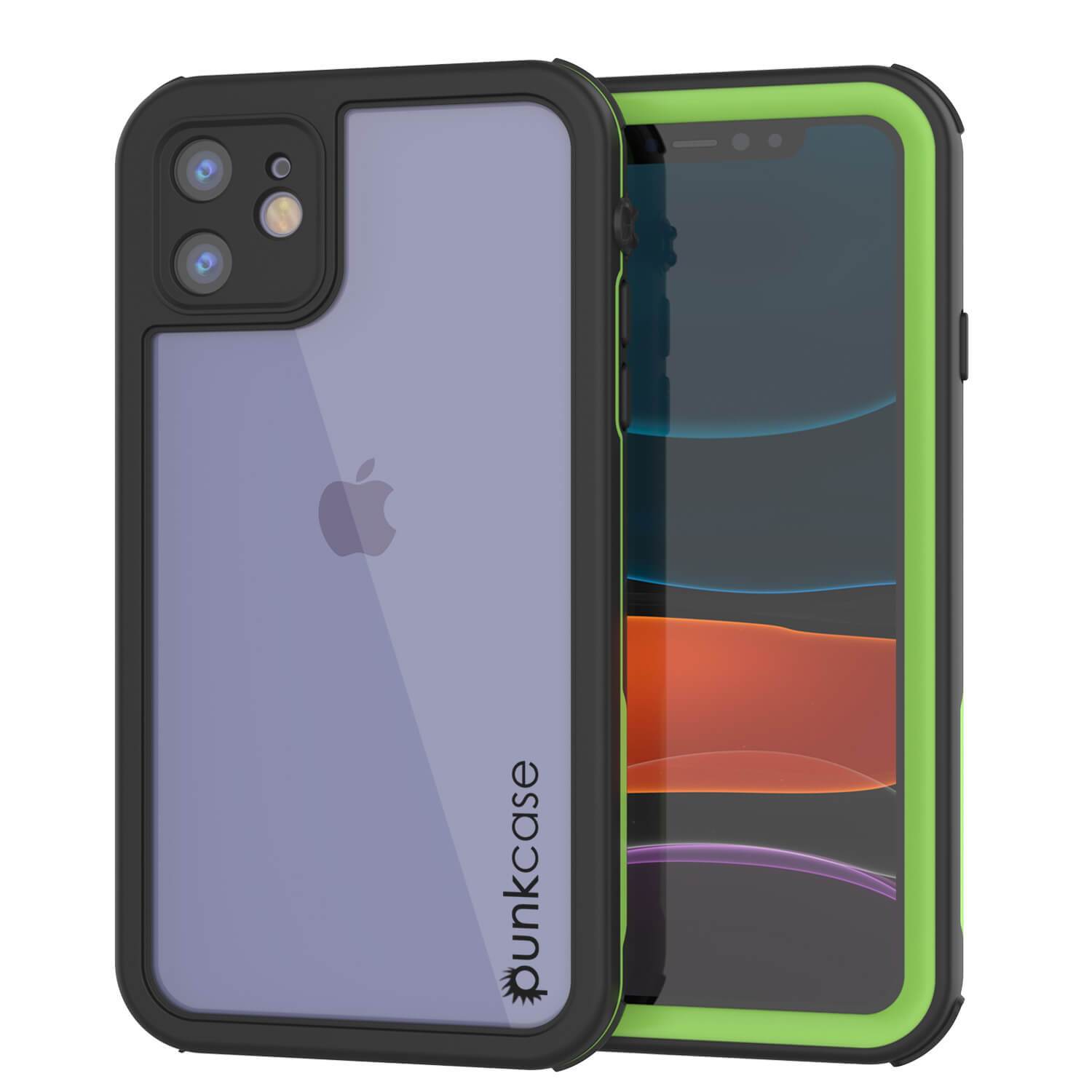 iPhone 7+ Plus Waterproof IP68 Case, Punkcase [Green] [Rapture Series]  W/Built in Screen Protector