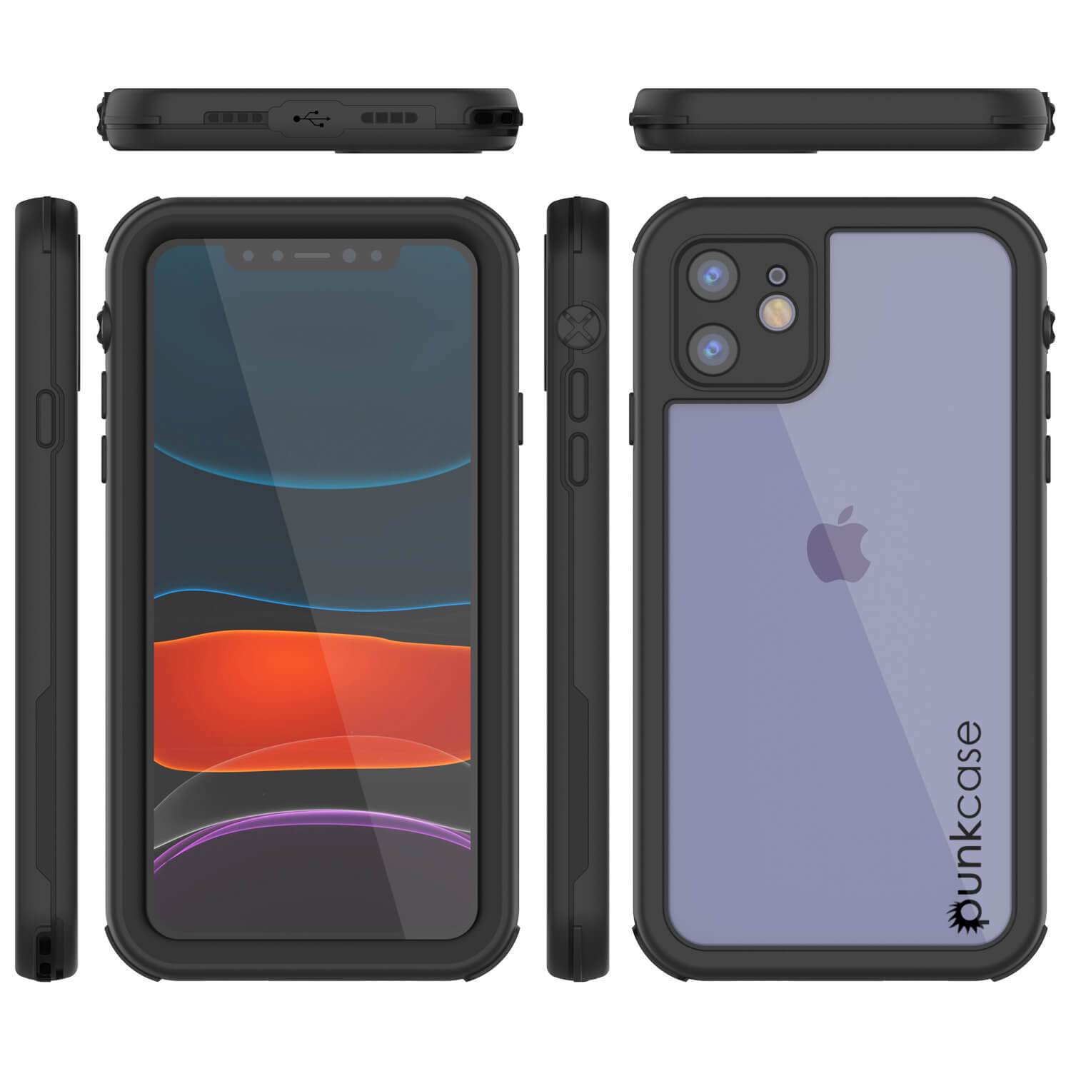 iPhone 7+ Plus Waterproof IP68 Case, Punkcase [Black] [Rapture Series]  W/Built in Screen Protector