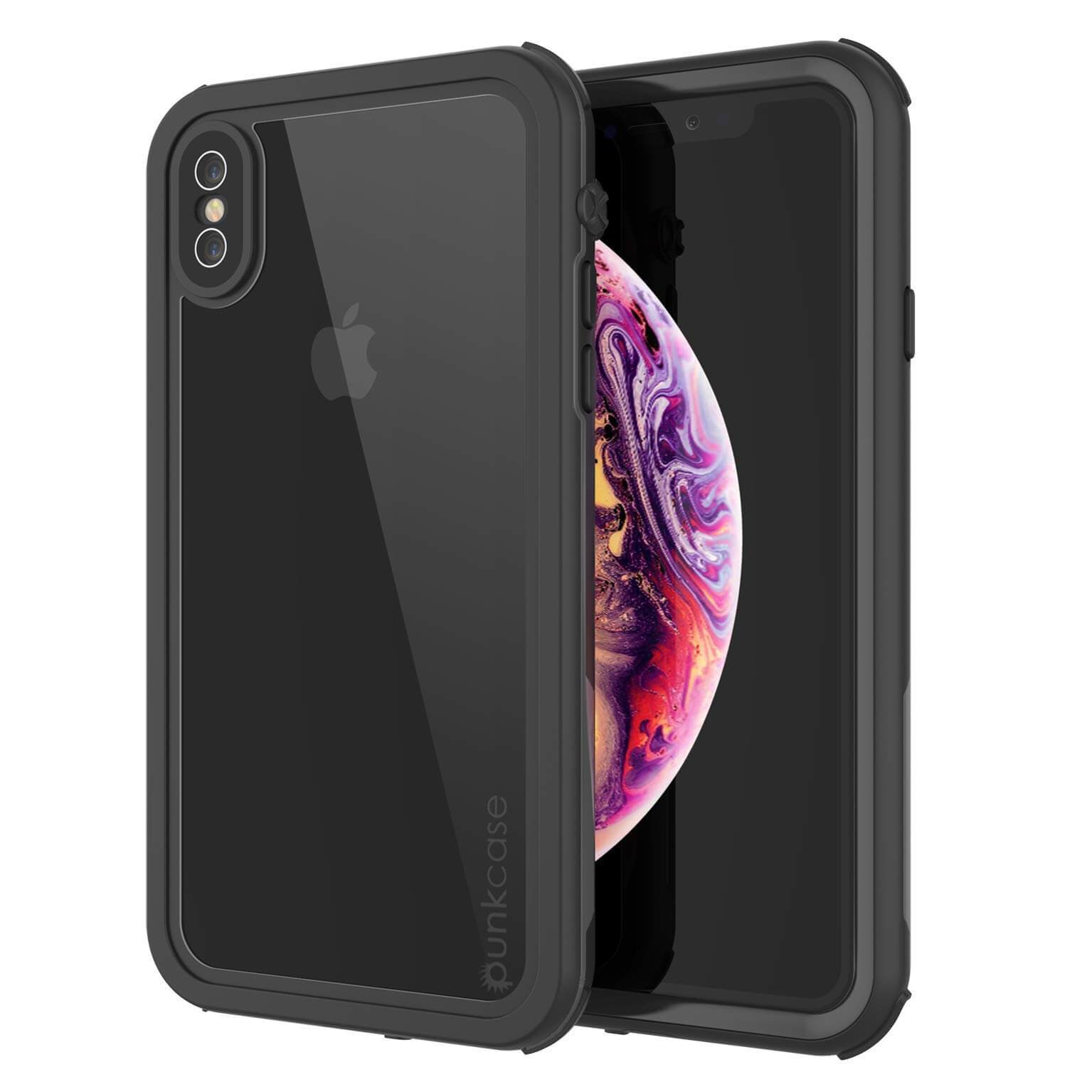 Pelican Marine iPhone XS Max Waterproof Case 5-Layer Military Grade  Clear/Black