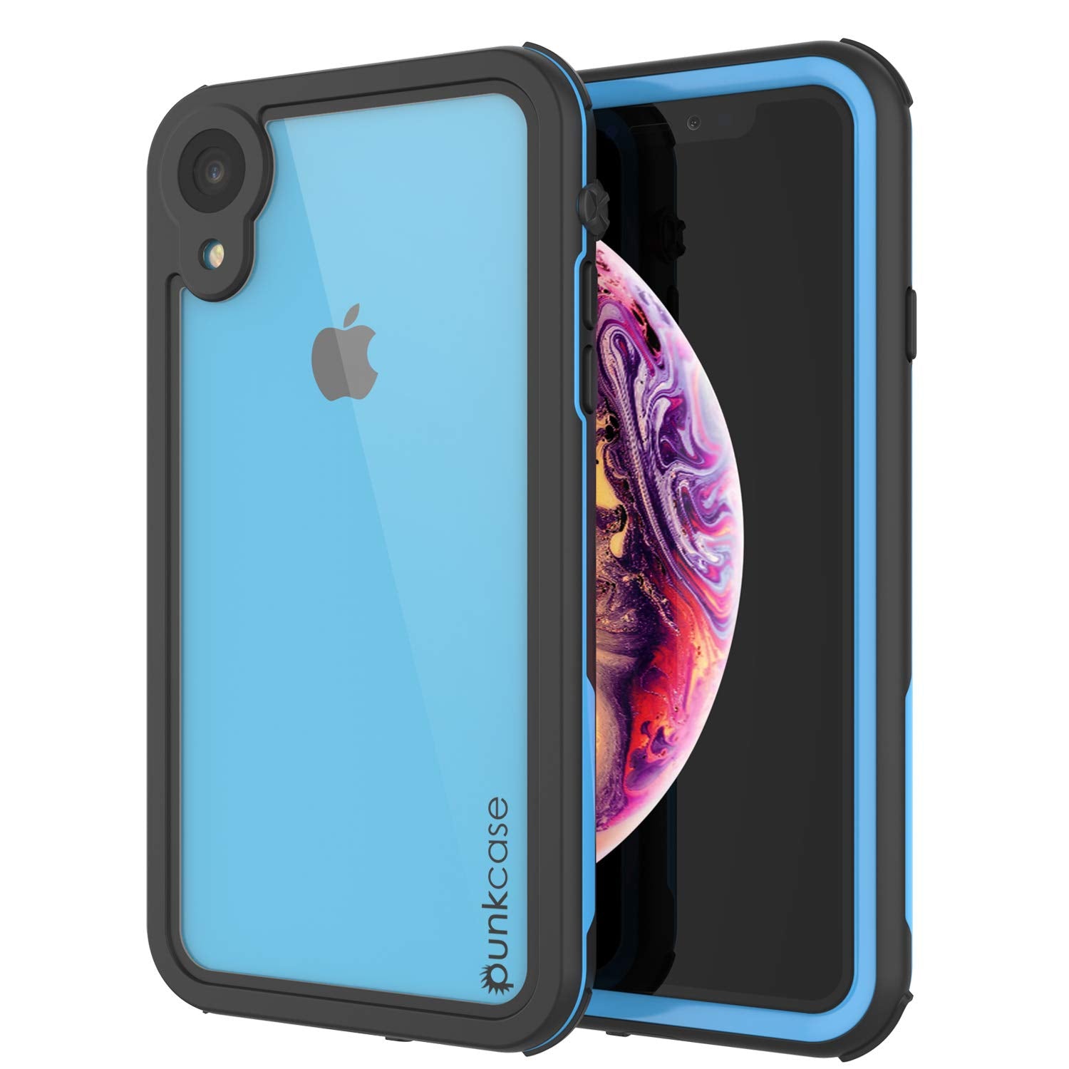 iPhone XR Waterproof IP68 Case, Punkcase [Blue] [Rapture Series] W/Built in  Screen Protector