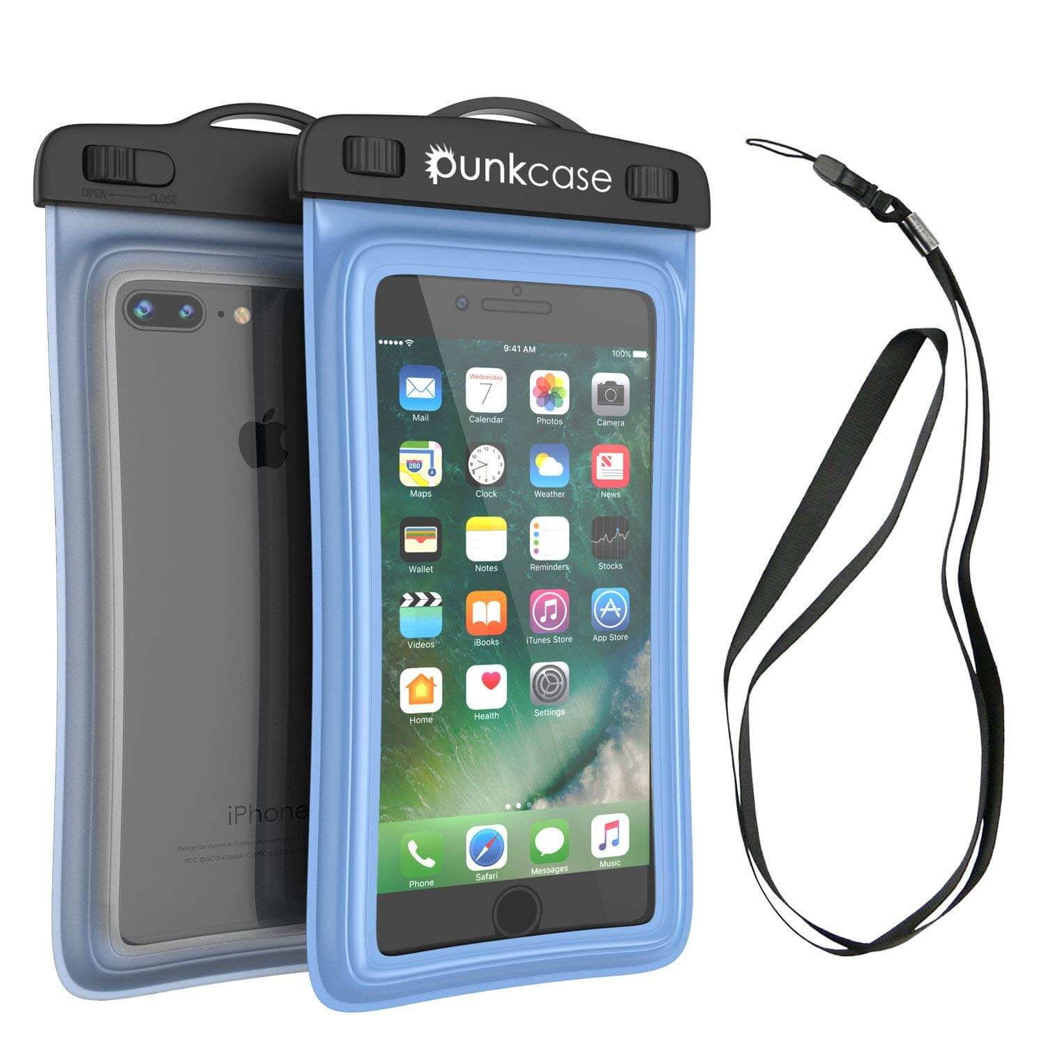 Waterproof Phone Pouch, PunkBag Universal Floating Dry Case Bag for most  Cell Phones [Black]