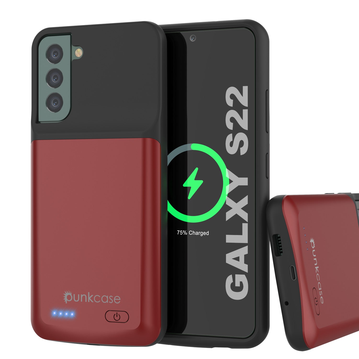 PunkJuice S22 Battery Case Red PunkJuice S22 Battery Case Red