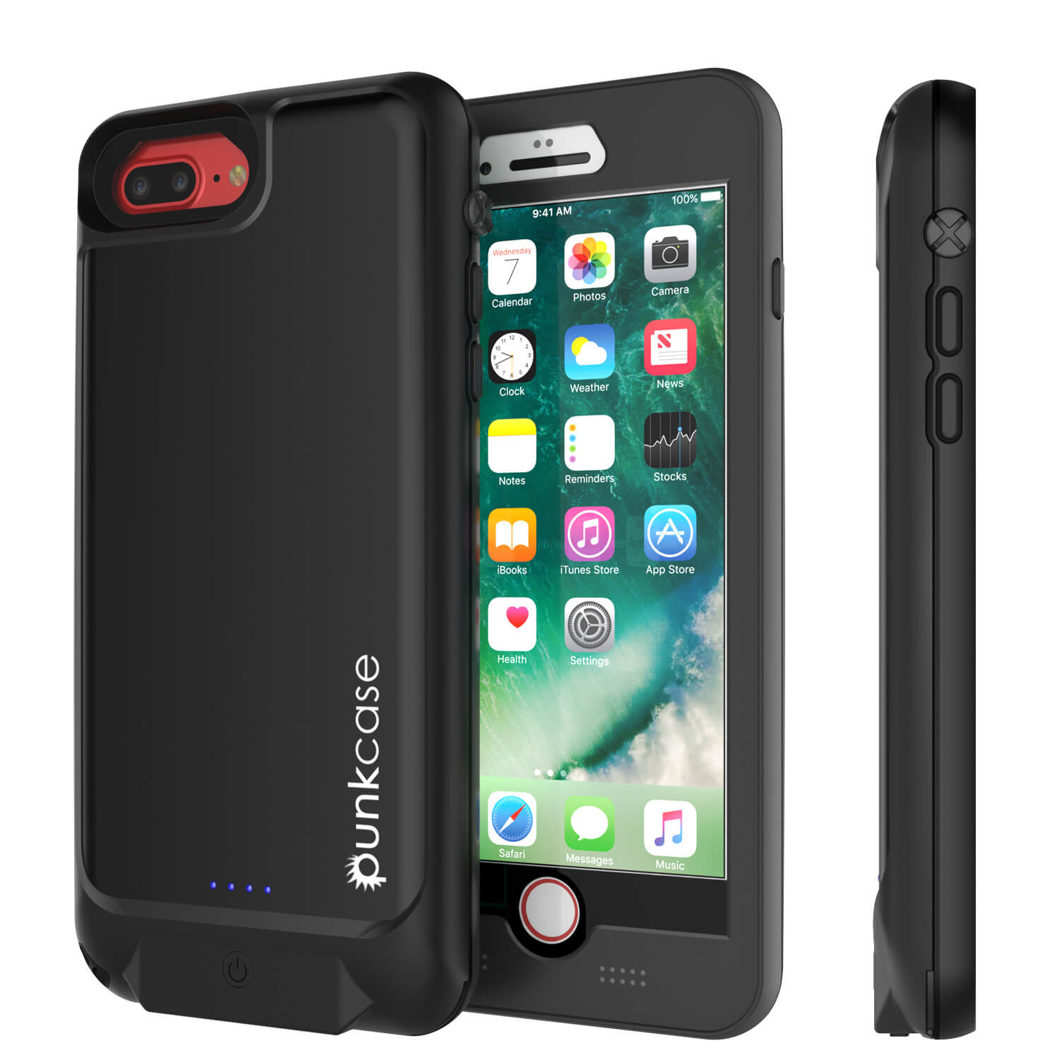 Punkcase iPhone 14 Pro Max Battery Case, PunkJuice 4800mAh Fast Charging Power Bank w/ Screen Protector | [Black]