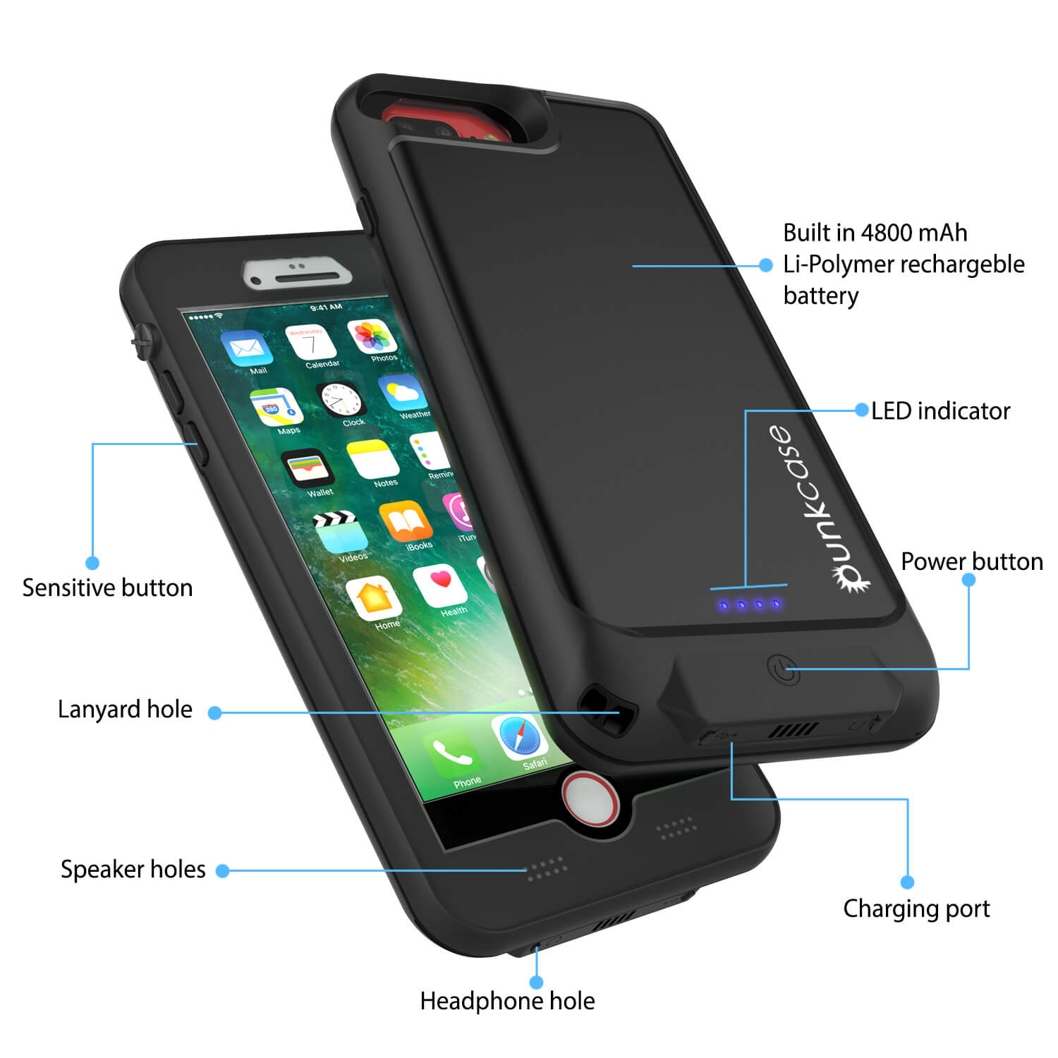 PunkJuice Battery Case iPhone Plus Waterproof Punkcase