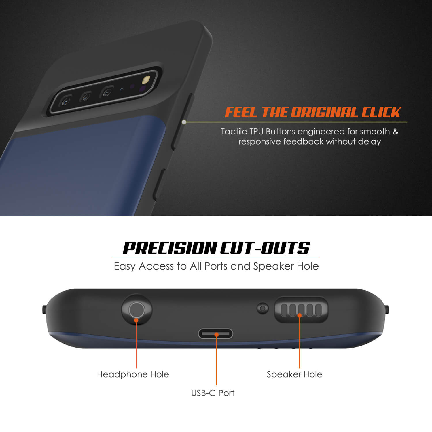 PunkJuice S10 5G Battery Case Reg. Blue - Fast Charging Power Juice Bank with 4700mAh