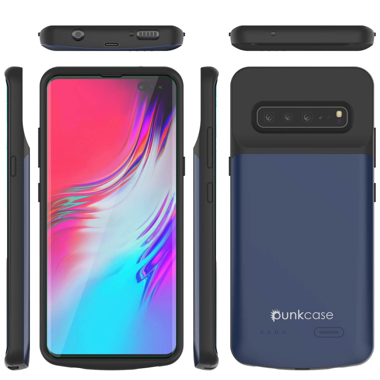 PunkJuice S10 5G Battery Case Reg. Blue - Fast Charging Power Juice Bank with 4700mAh