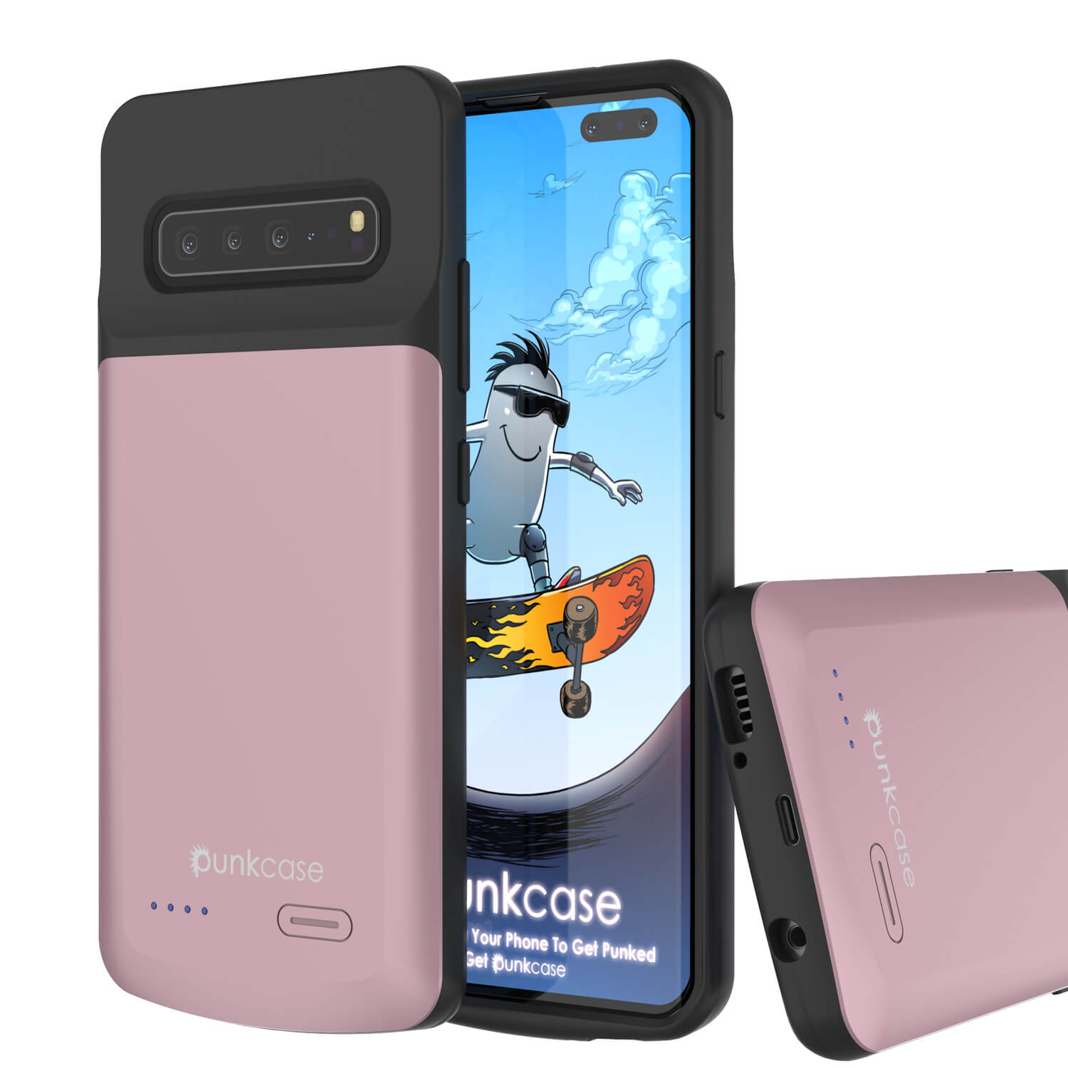 PunkJuice S10 5G Battery Case Rose - Fast Charging Power Juice Bank with 4700mAh