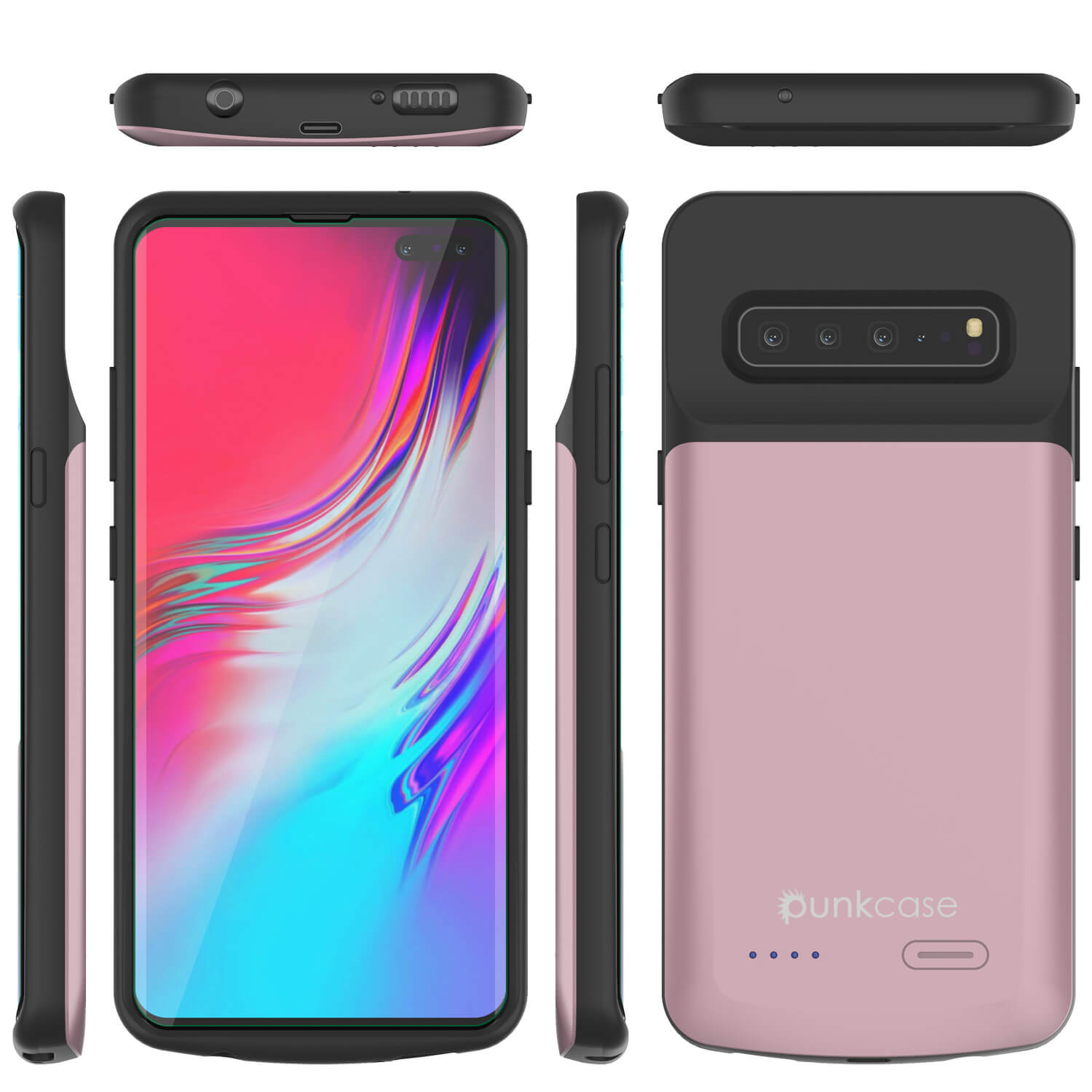 PunkJuice S10 5G Battery Case Rose - Fast Charging Power Juice Bank with 4700mAh