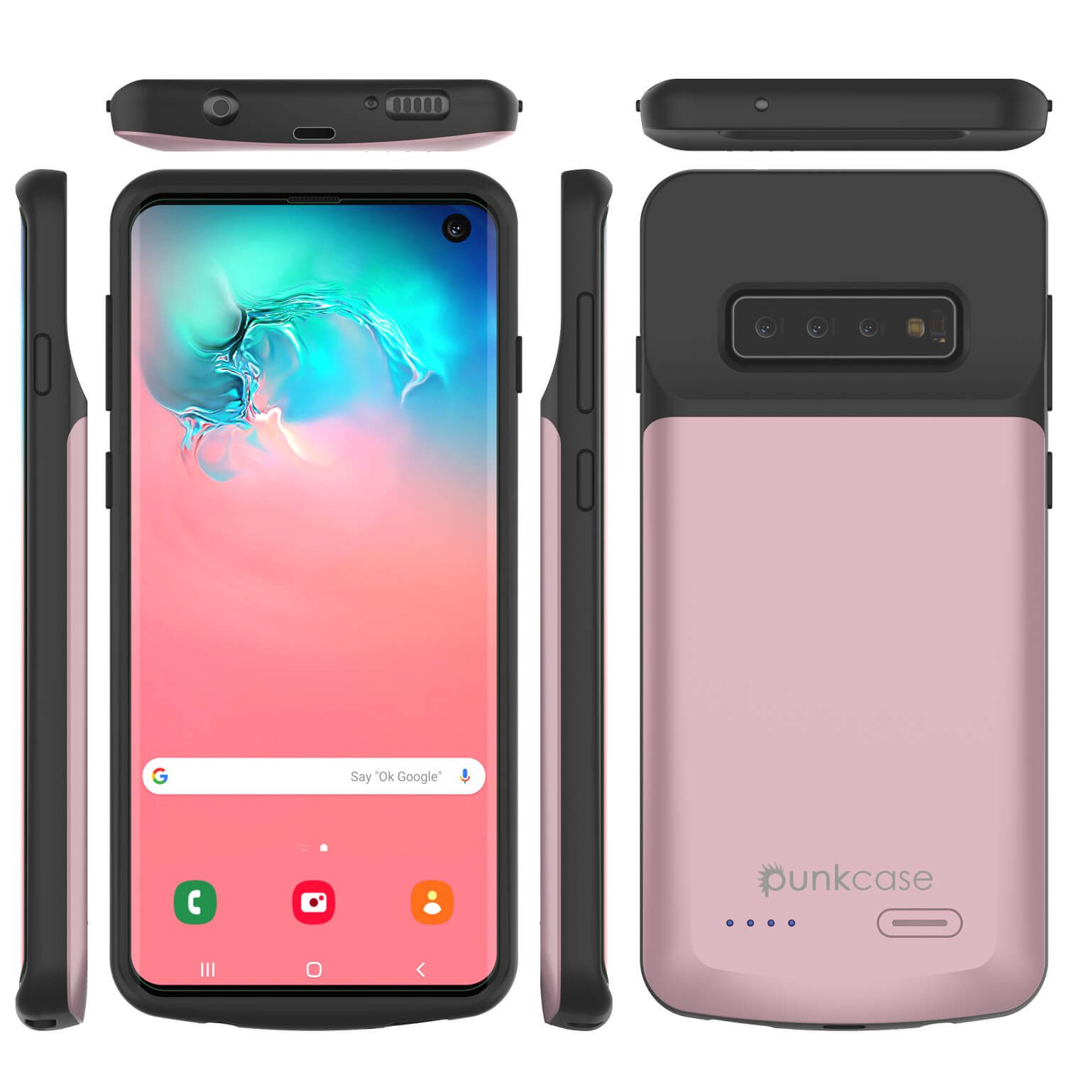 PunkJuice S10 Battery Case Rose - Fast Charging Power Juice Bank with 4700mAh
