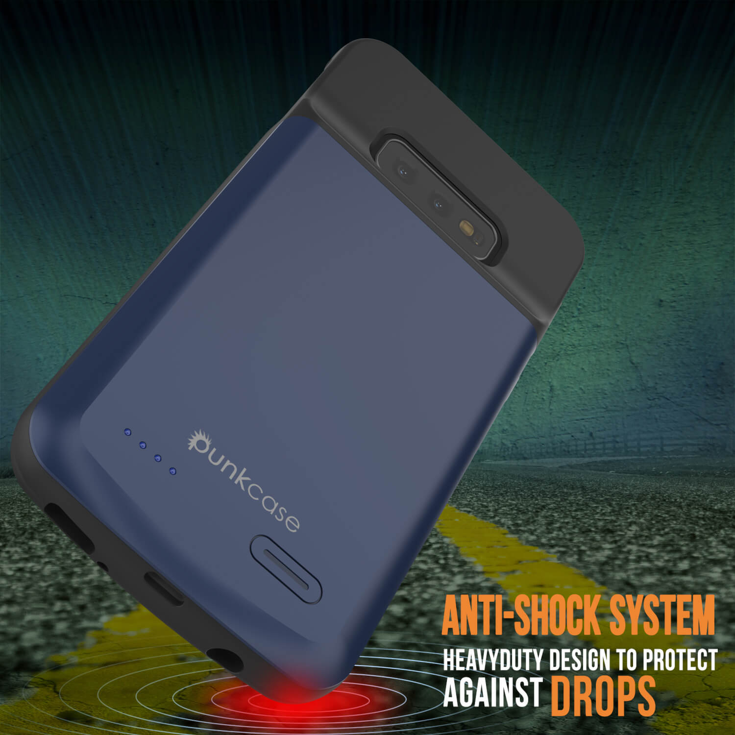 PunkJuice S10e Battery Case Reg. Blue - Fast Charging Power Juice Bank with 4700mAh