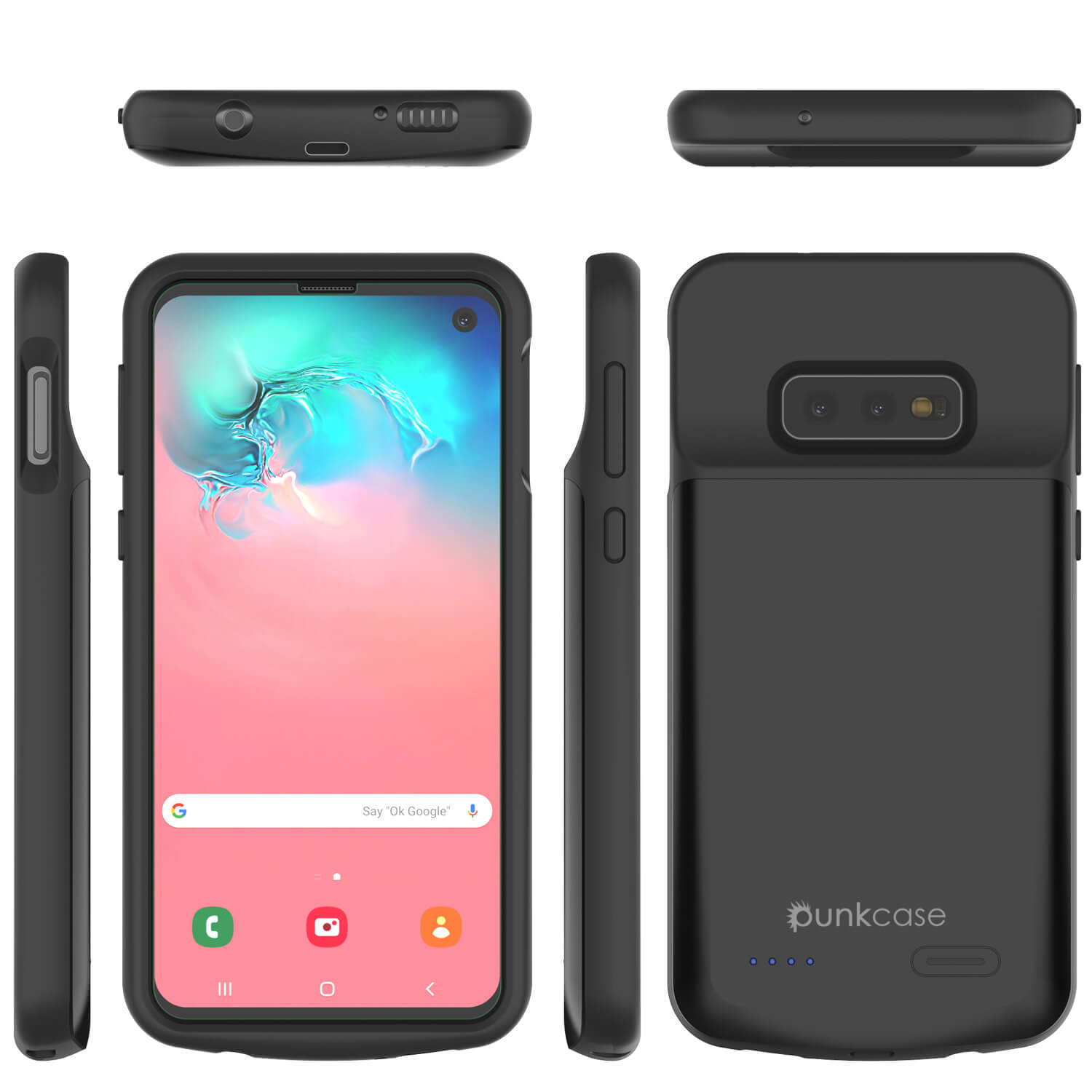 PunkJuice S10e Battery Case Reg. Black - Fast Charging Power Juice Bank with 4700mAh