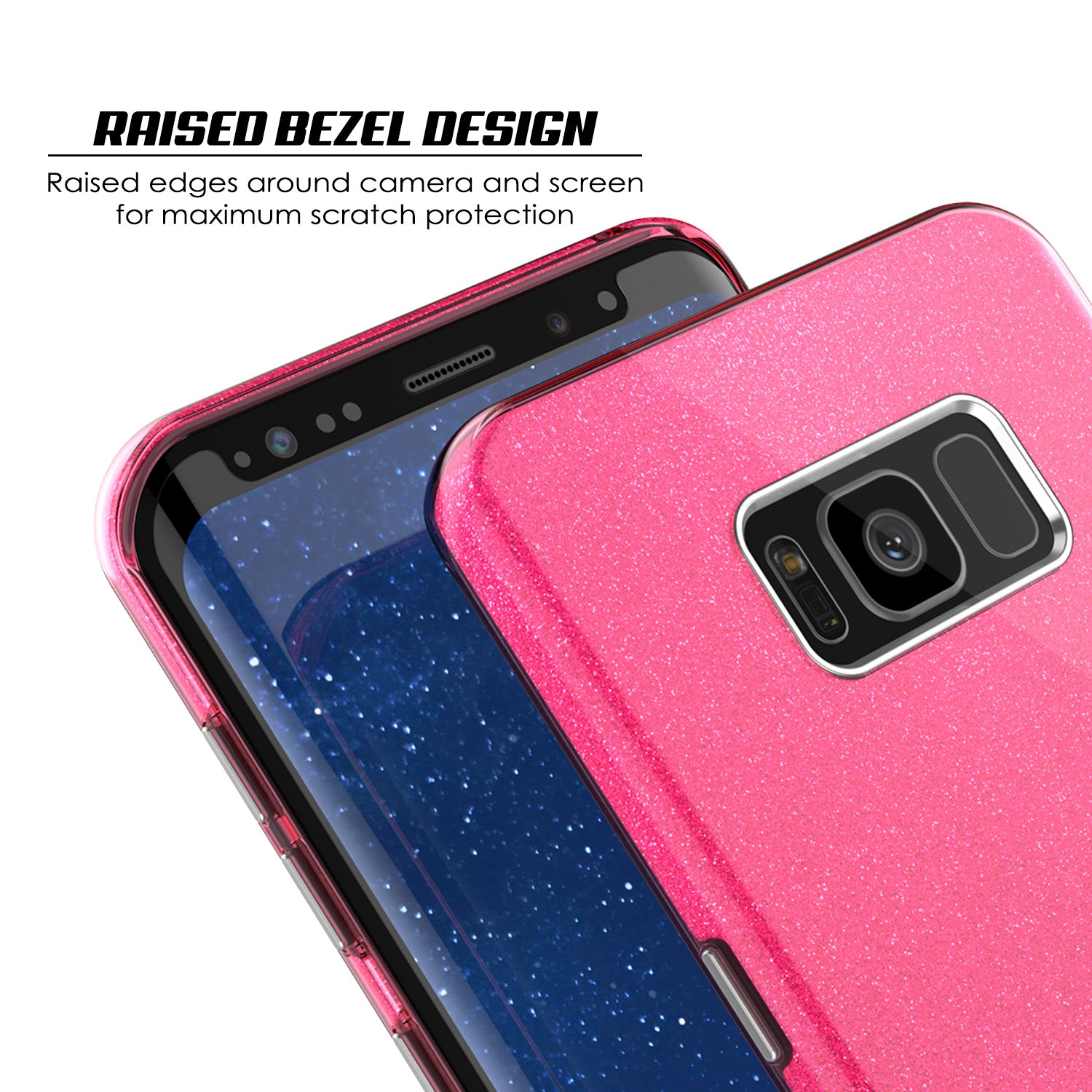 Galaxy S8 Plus Case, Punkcase Galactic 2.0 Series Ultra Slim Protective Armor TPU Cover [Pink]