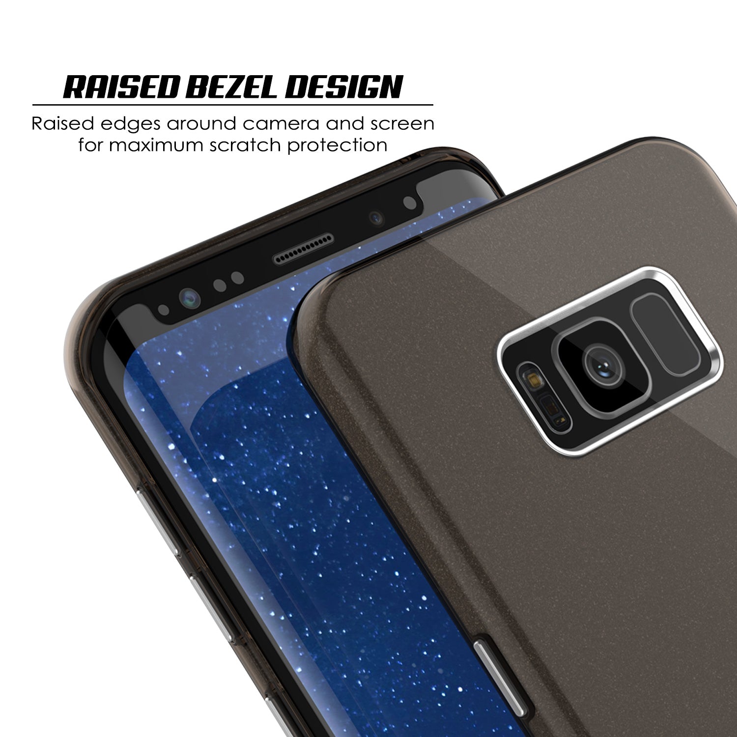Galaxy S8 Plus Case, Punkcase Galactic 2.0 Series Ultra Slim Protective Armor TPU Cover [Black]