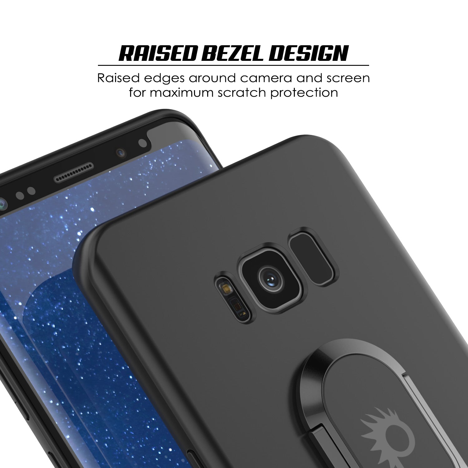 Galaxy S8 Case, Punkcase Magnetix Protective TPU Cover W/ Kickstand, Screen Protector [Black]