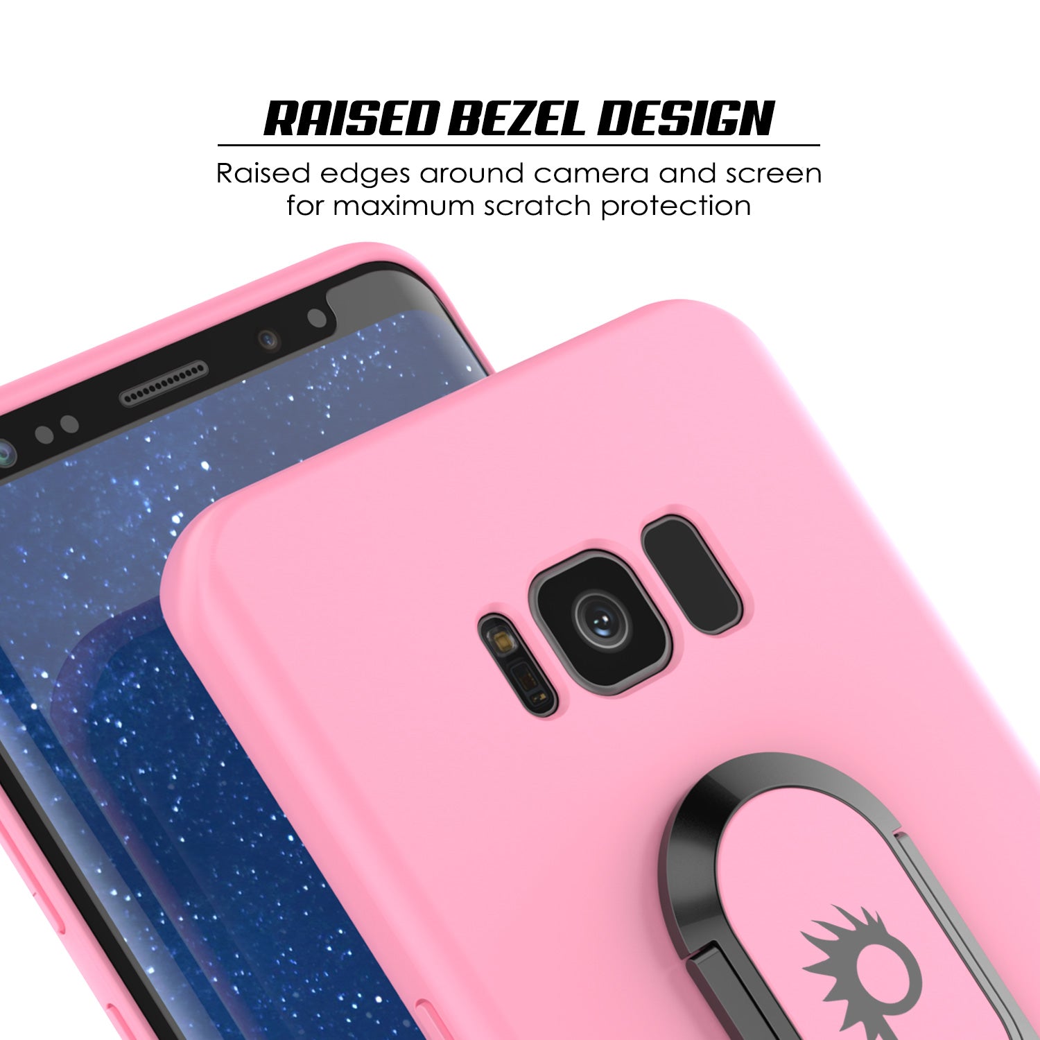 Galaxy S8 Case, Punkcase Magnetix Protective TPU Cover W/ Kickstand, Screen Protector [Pink]