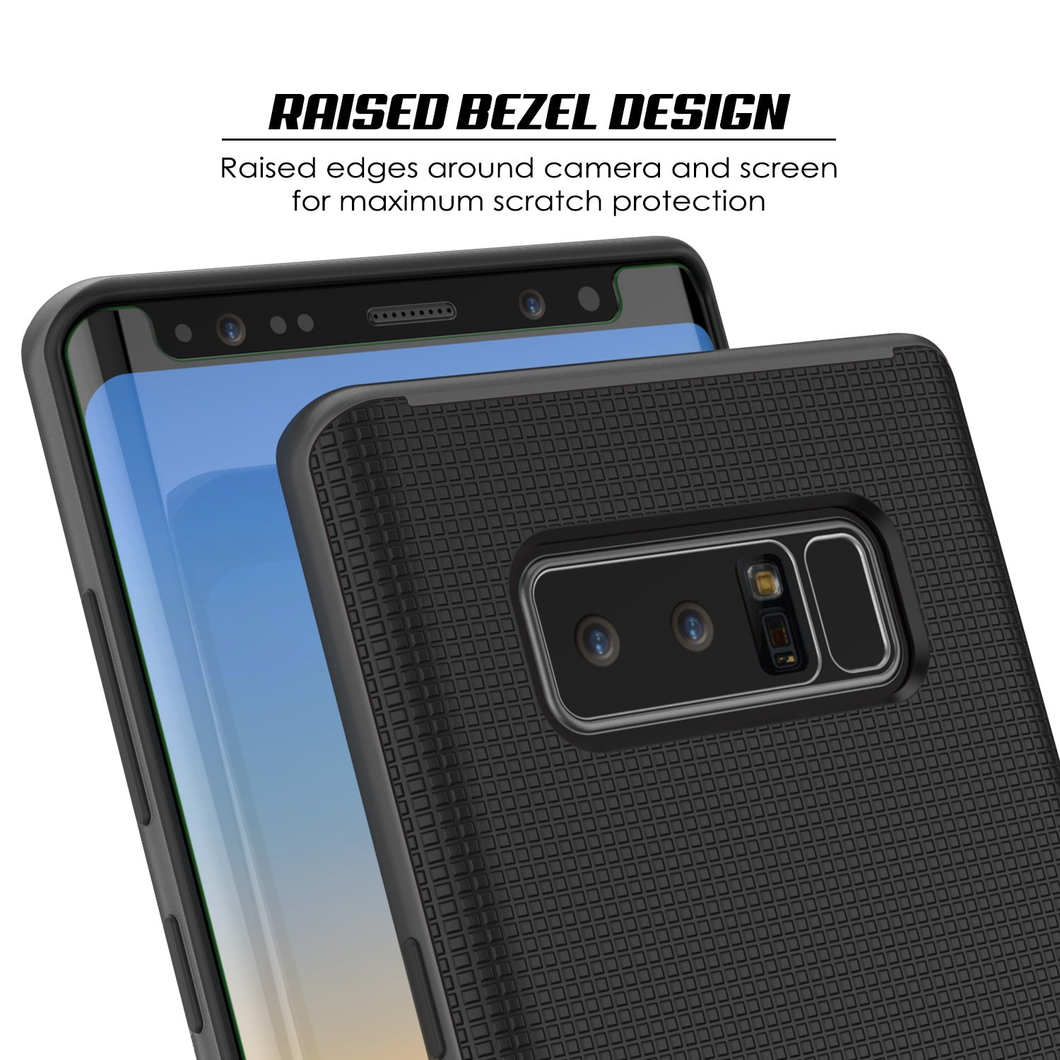 Galaxy Note 8 Hybrid 3-Piece Anti-Shock Dual Layer Bumper Case | Grey