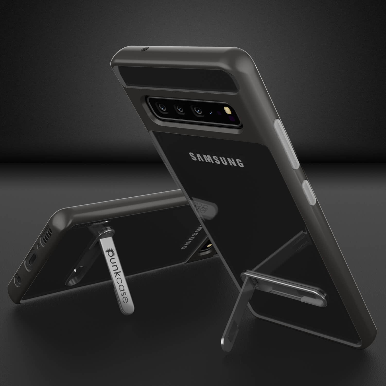 Galaxy S10 5G Case, PUNKcase [LUCID 3.0 Series] [Slim Fit] Armor Cover w/ Integrated Screen Protector [Grey]