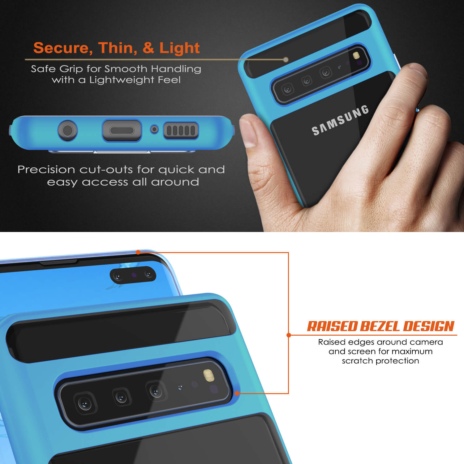 Galaxy S10 5G Case, PUNKcase [LUCID 3.0 Series] [Slim Fit
