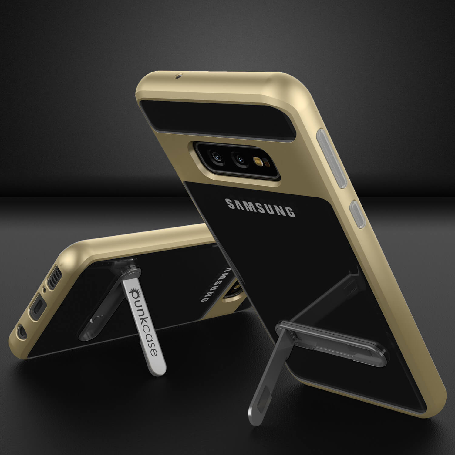 Galaxy S10e Case, PUNKcase [LUCID 3.0 Series] [Slim Fit] Armor Cover w/ Integrated Screen Protector [Gold]