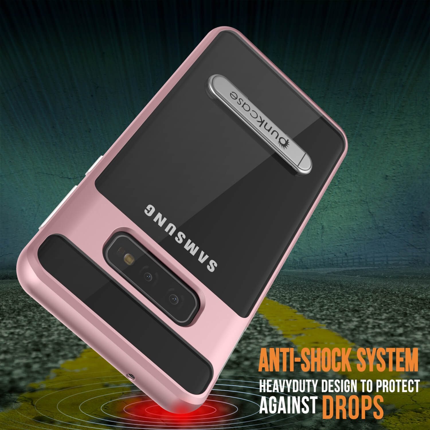 Galaxy S10e Case, PUNKcase [LUCID 3.0 Series] [Slim Fit] Armor Cover w/ Integrated Screen Protector [Rose Gold]