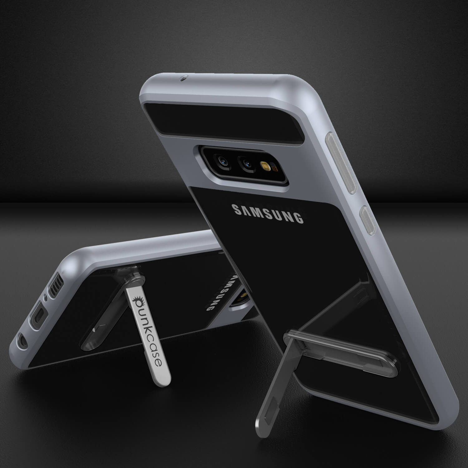 Galaxy S10e Case, PUNKcase [LUCID 3.0 Series] [Slim Fit] Armor Cover w/ Integrated Screen Protector [Silver]