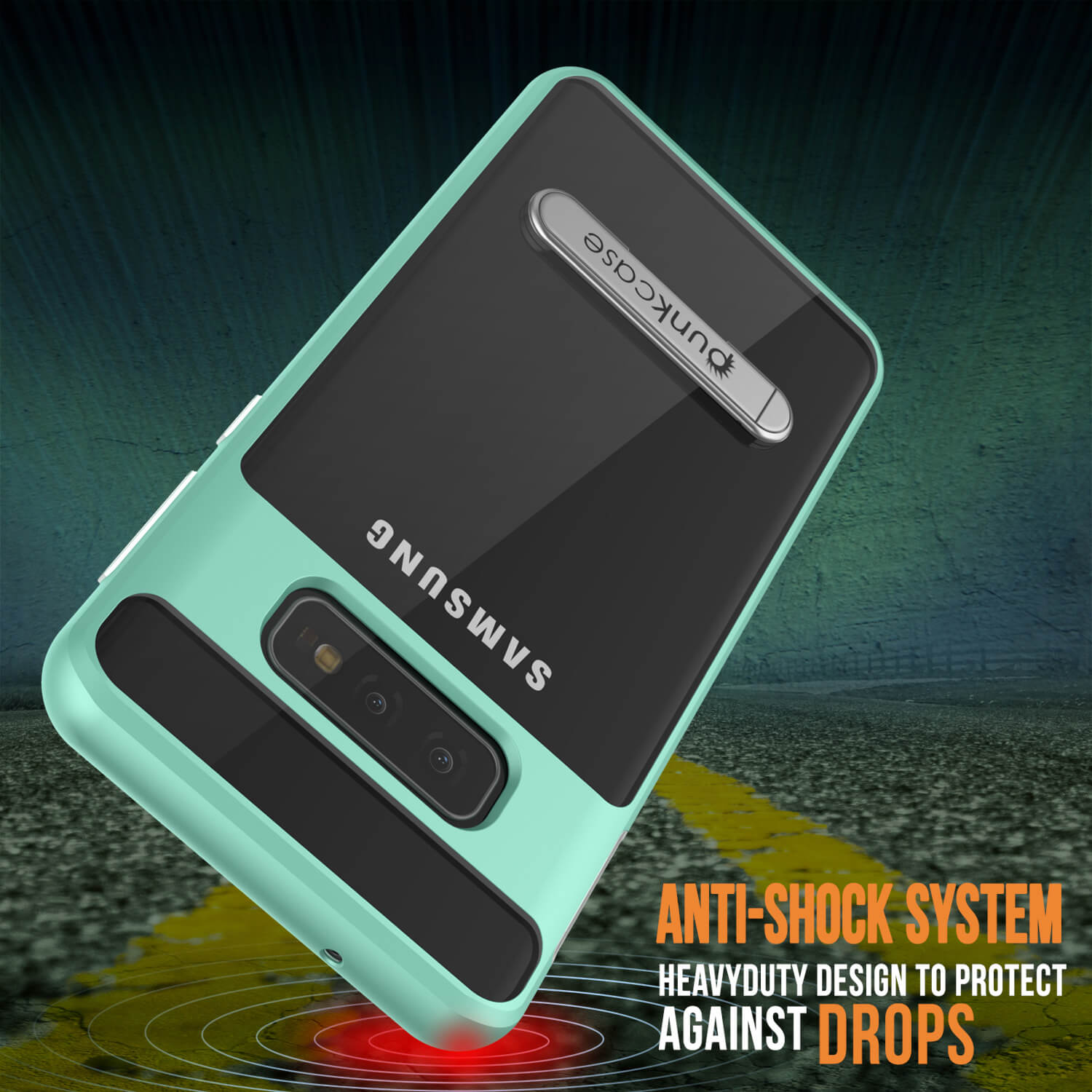 Galaxy S10e Case, PUNKcase [LUCID 3.0 Series] [Slim Fit] Armor Cover w/ Integrated Screen Protector [Teal]