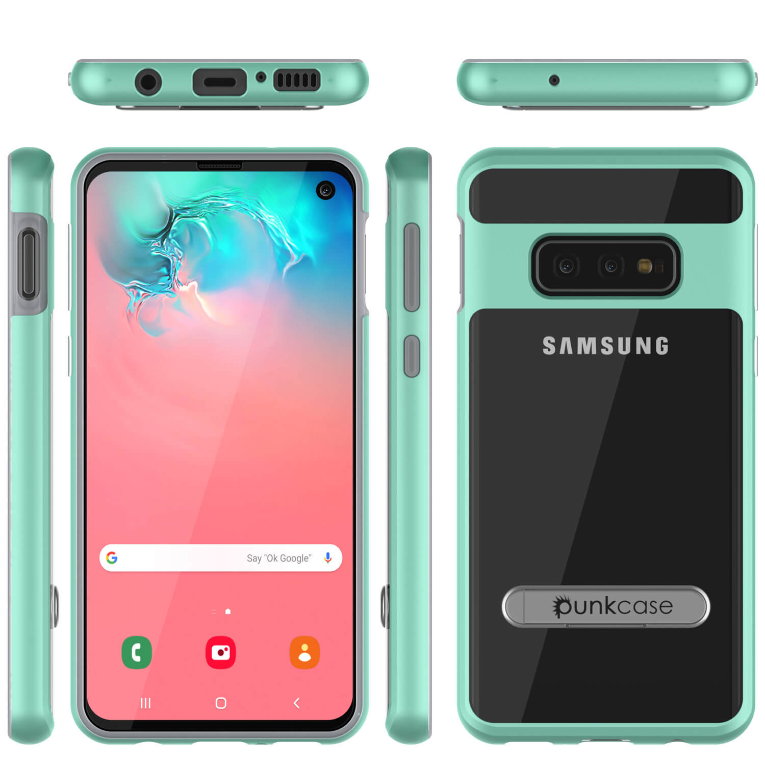 Galaxy S10e Case, PUNKcase [LUCID 3.0 Series] [Slim Fit] Armor Cover w/ Integrated Screen Protector [Teal]