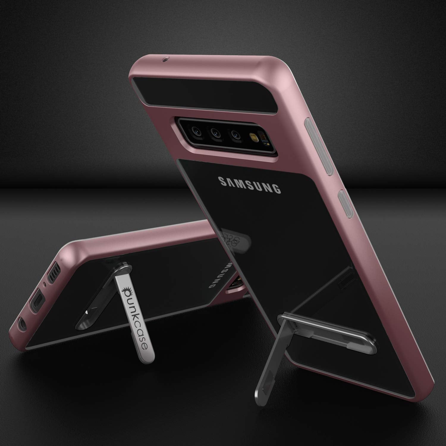 Galaxy S10 Case, PUNKcase [LUCID 3.0 Series] [Slim Fit] Armor Cover w/ Integrated Screen Protector [Rose Gold]