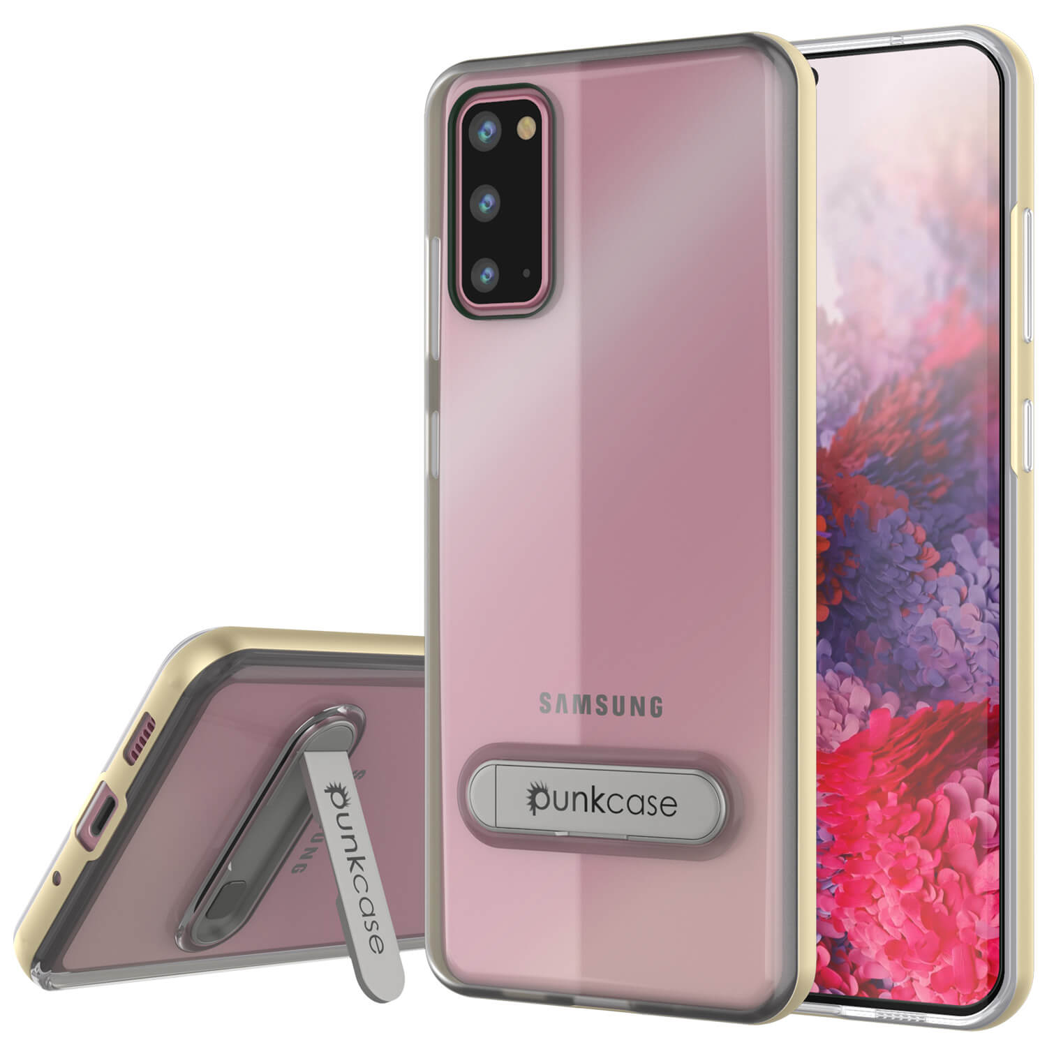 Galaxy S20 Case, PUNKcase [LUCID 3.0 Series] [Slim Fit] Armor Cover w/ Integrated Screen Protector [Gold]