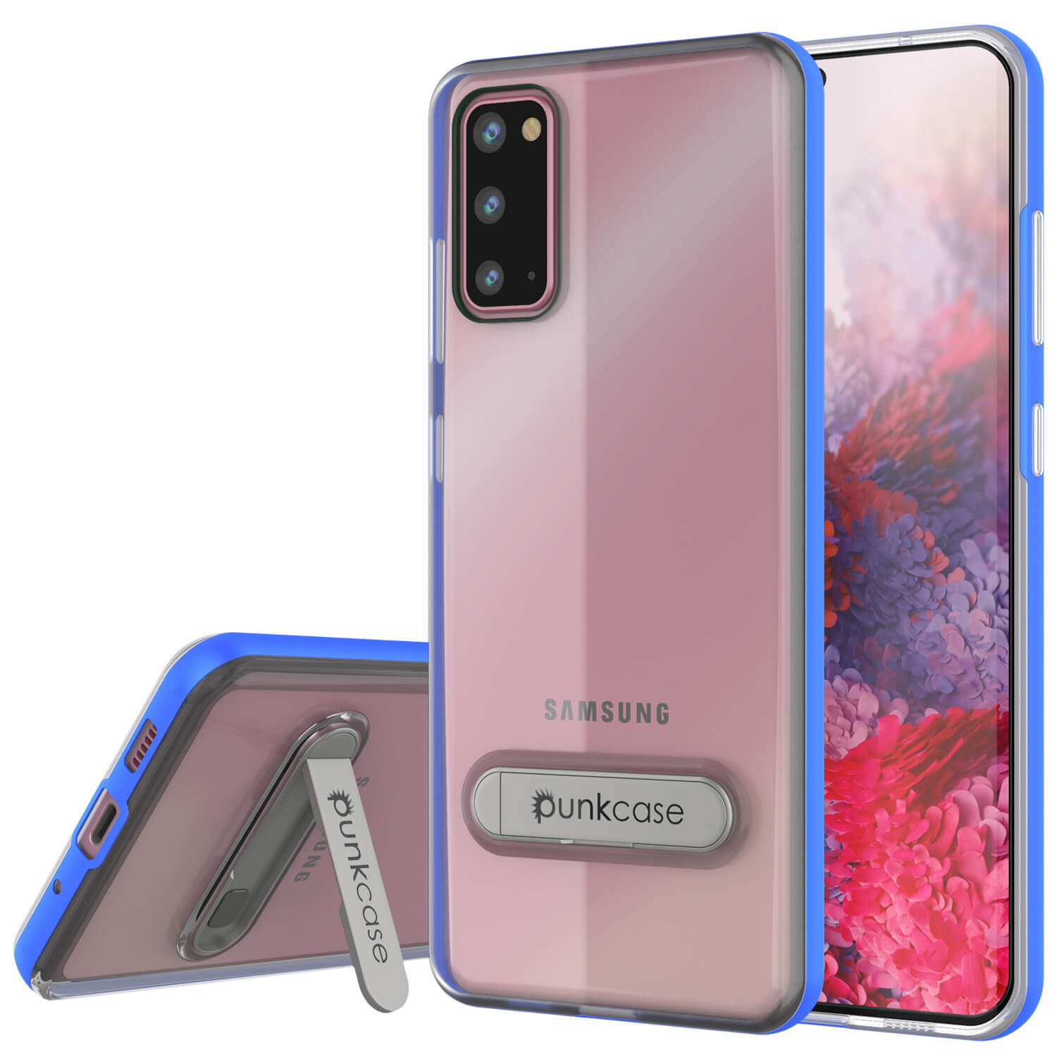 Galaxy S20 Case, PUNKcase [LUCID 3.0 Series] [Slim Fit] Armor Cover w/ Integrated Screen Protector [Blue]