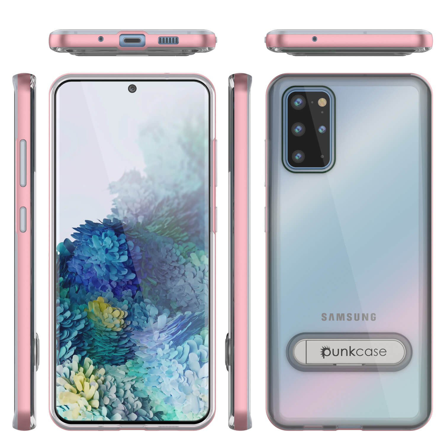 Galaxy S20+ Plus Case, PUNKcase [LUCID 3.0 Series] [Slim Fit] Armor Cover w/ Integrated Screen Protector [Rose Gold]